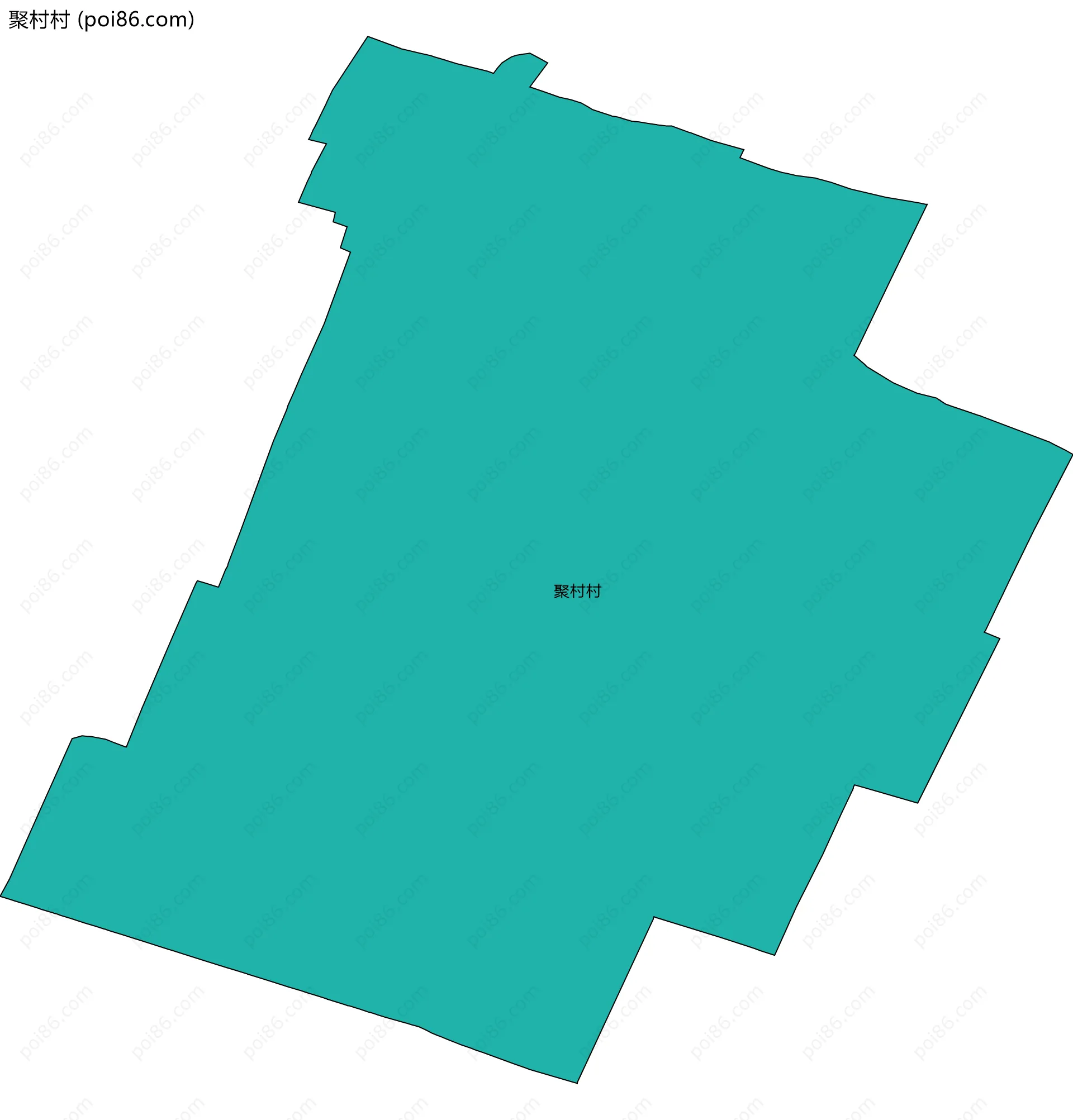 聚村村边界地图