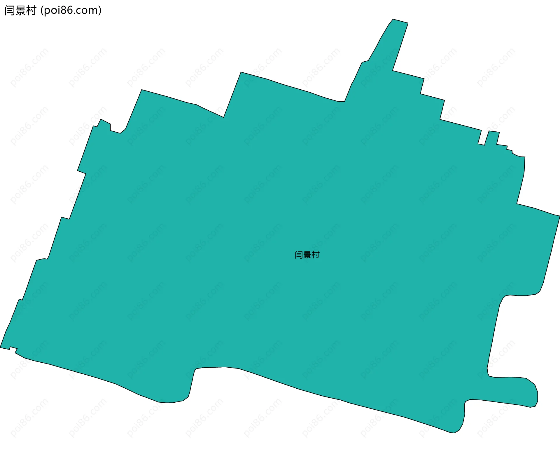 闫景村边界地图