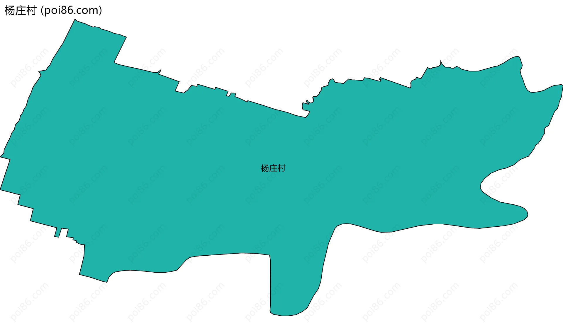 杨庄村边界地图
