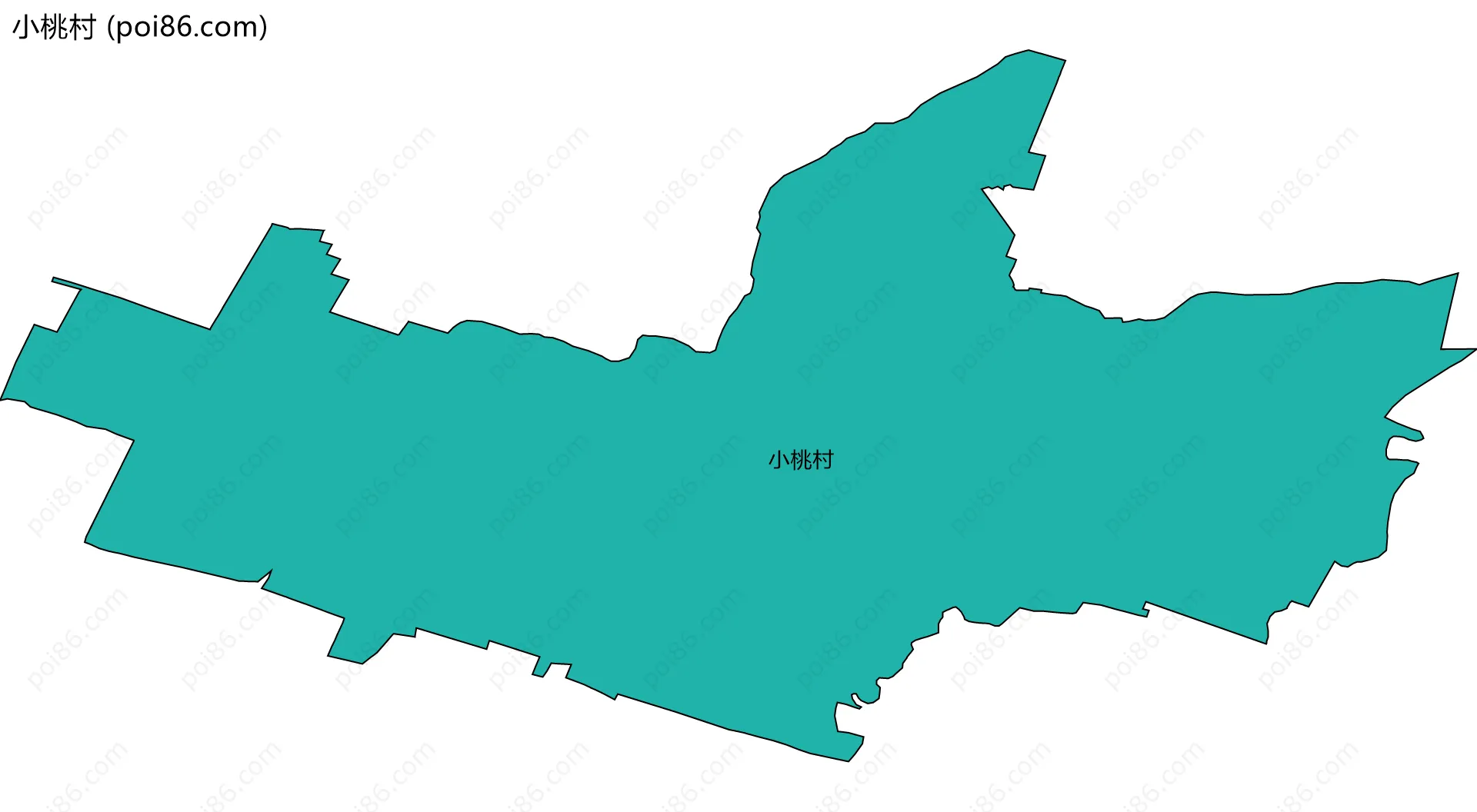 小桃村边界地图