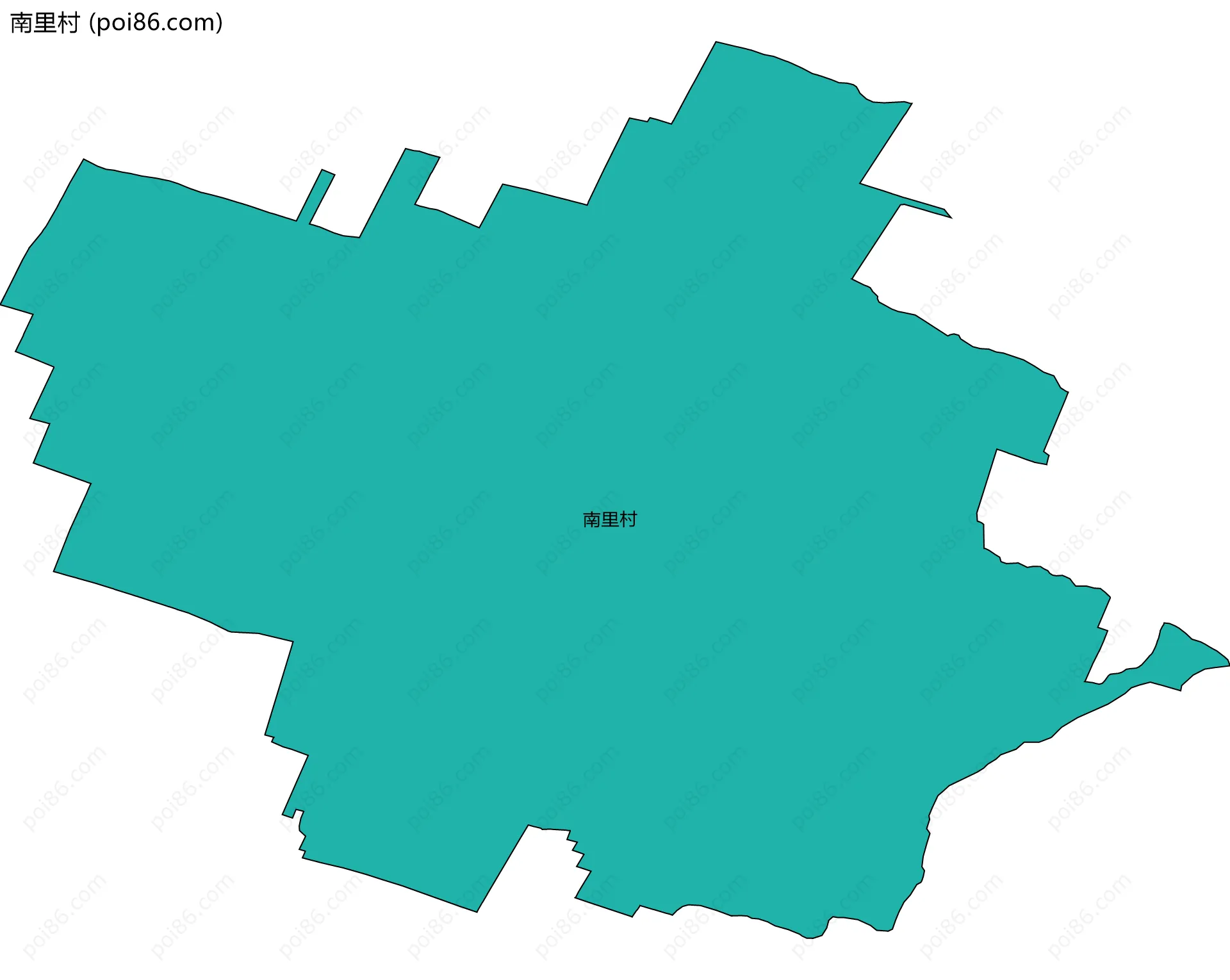 南里村边界地图
