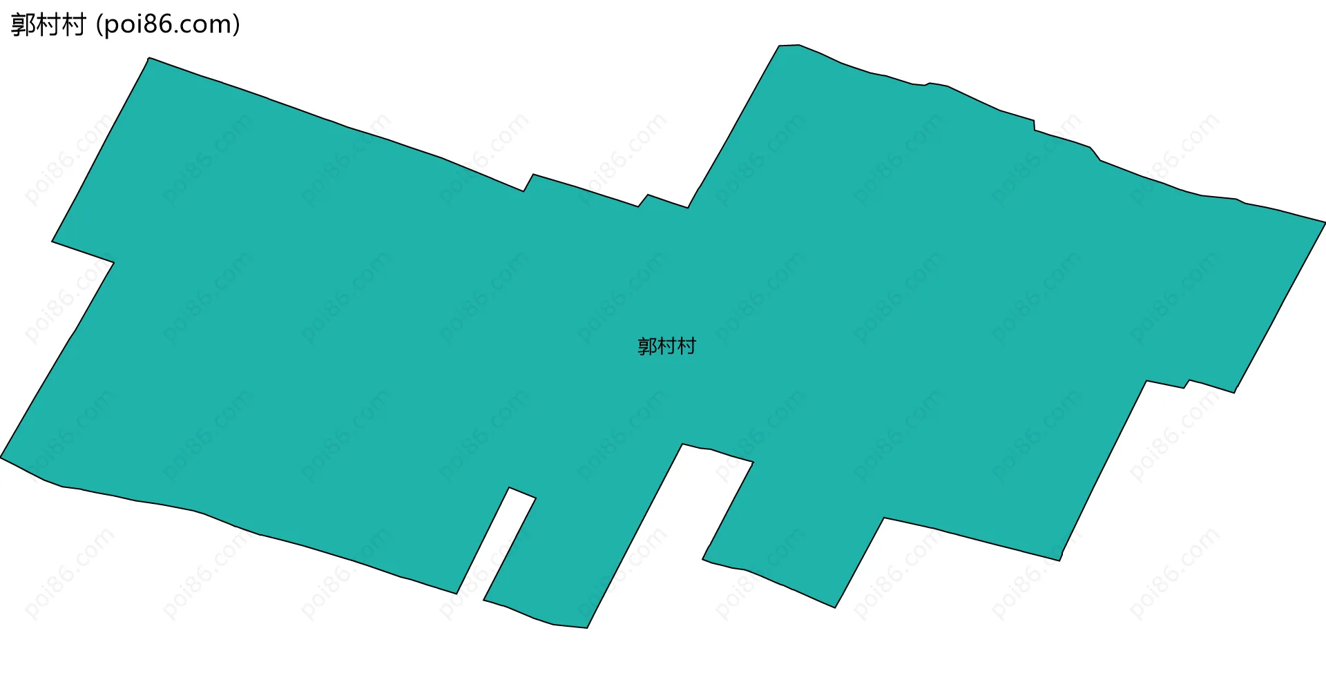 郭村村边界地图
