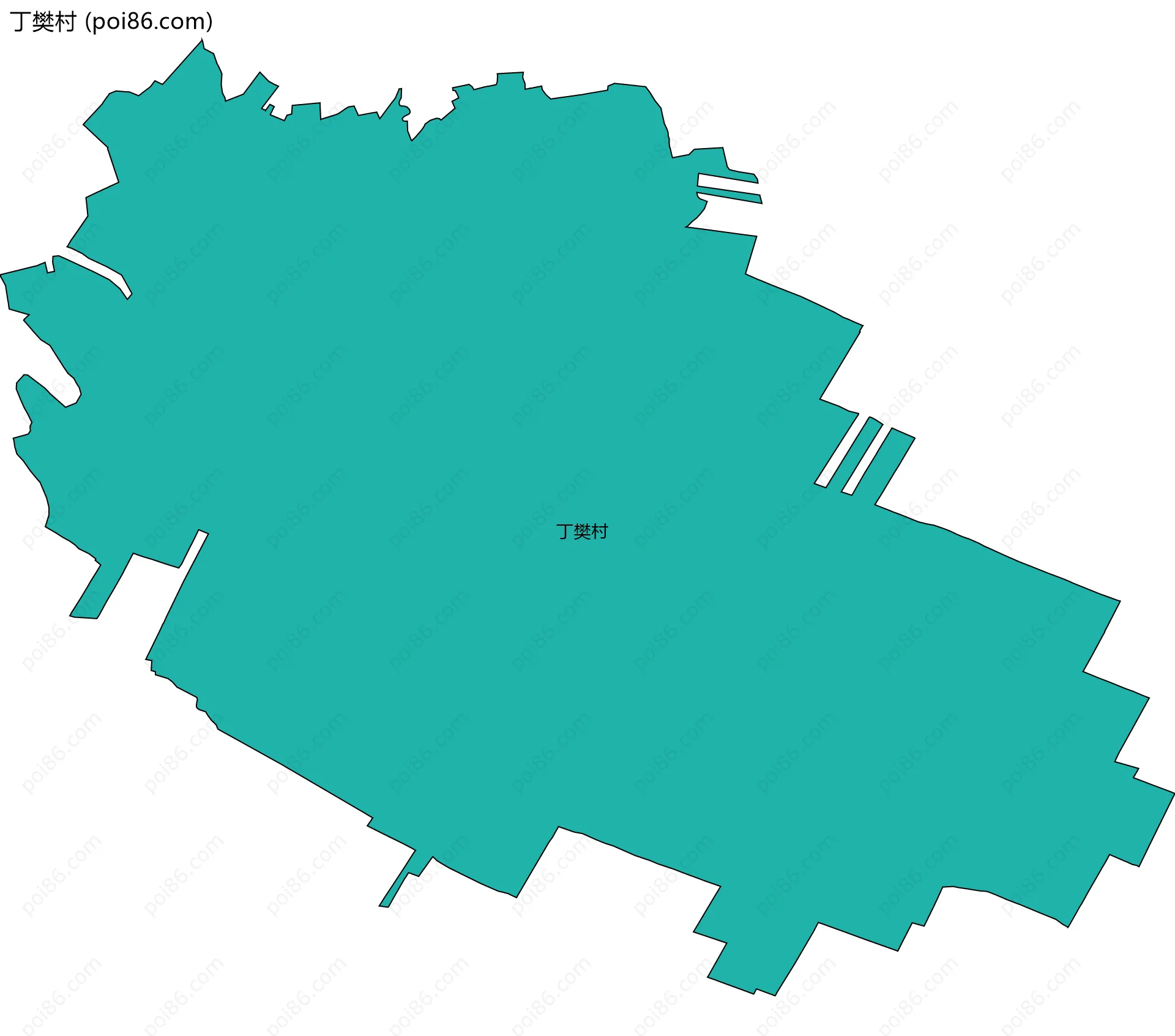 丁樊村边界地图