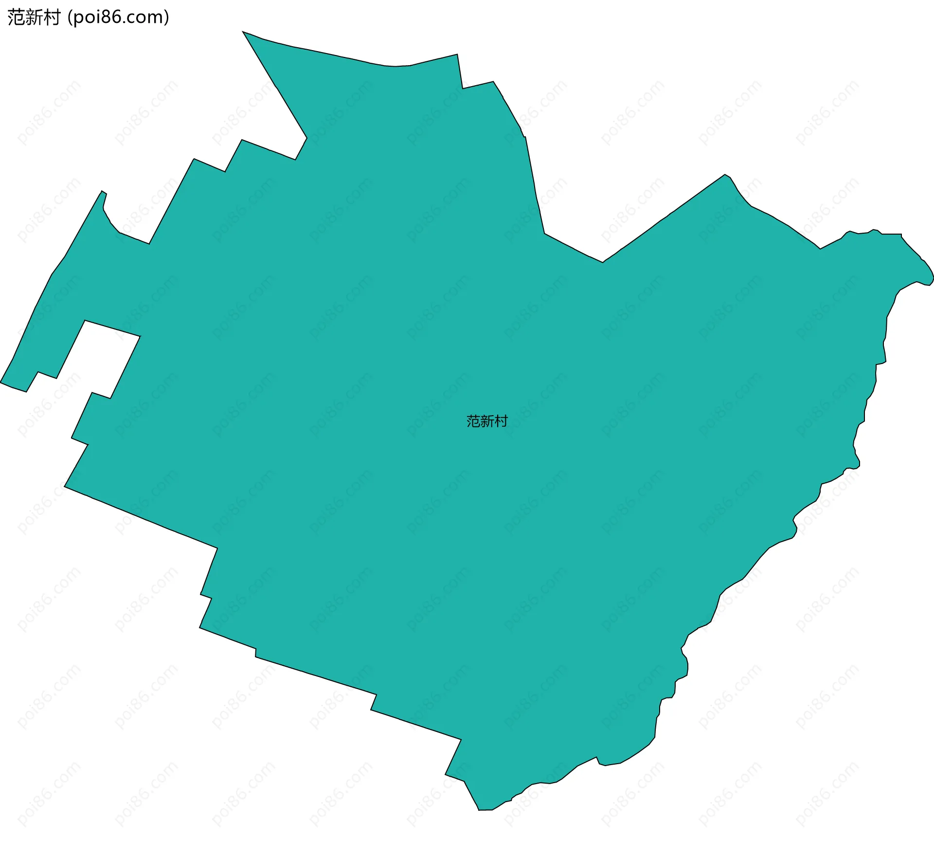 范新村边界地图