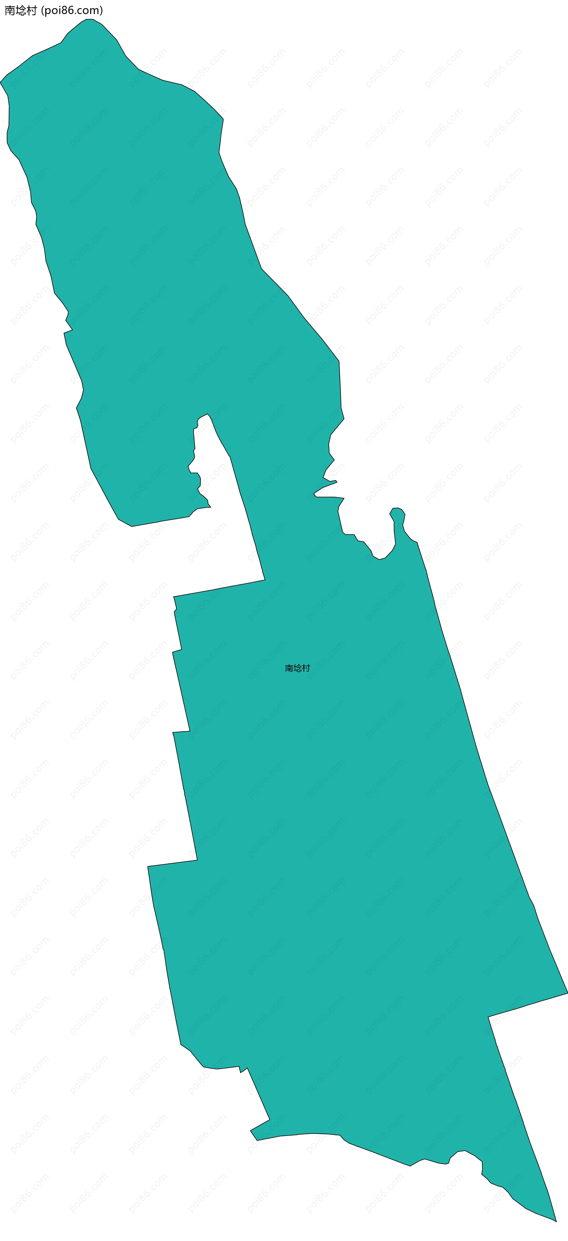 南埝村边界地图