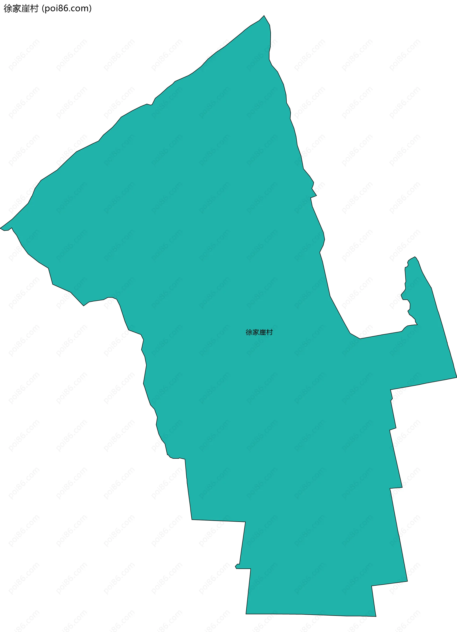 徐家崖村边界地图