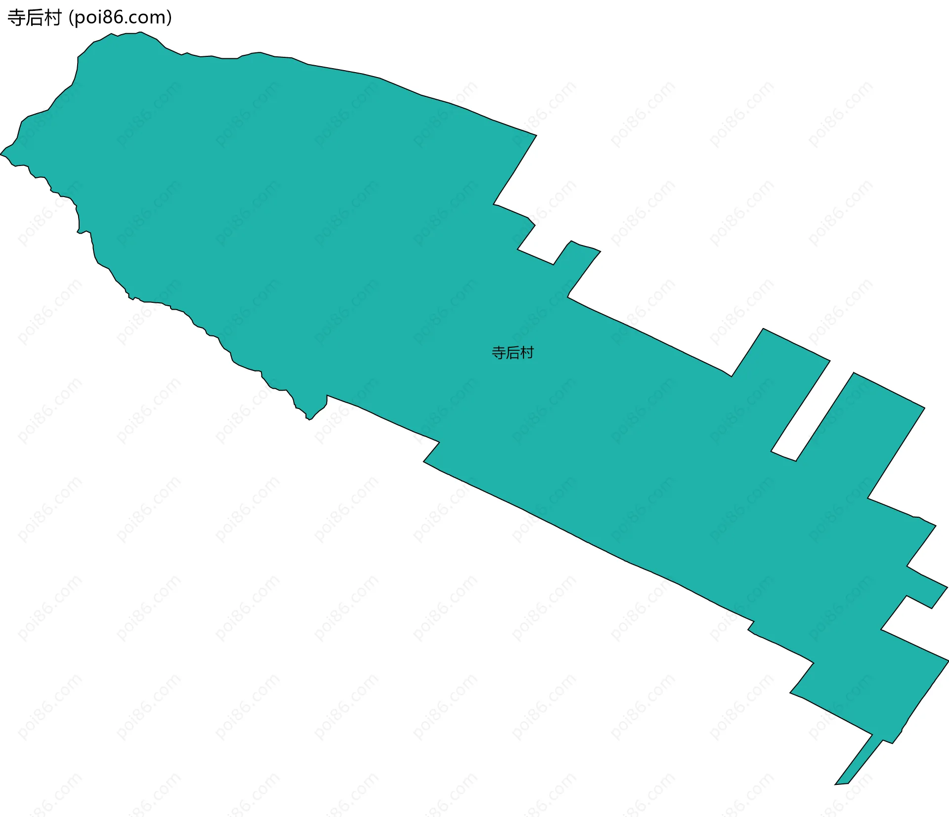 寺后村边界地图