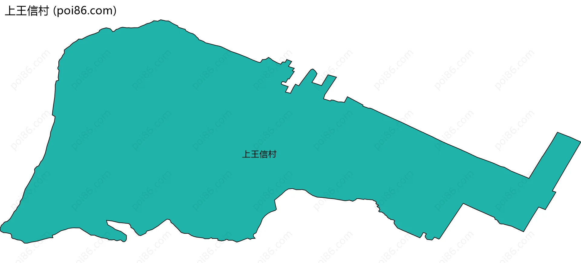 上王信村边界地图