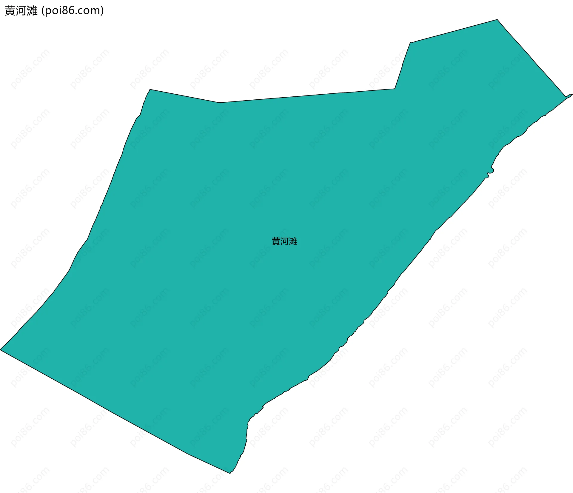 黄河滩边界地图