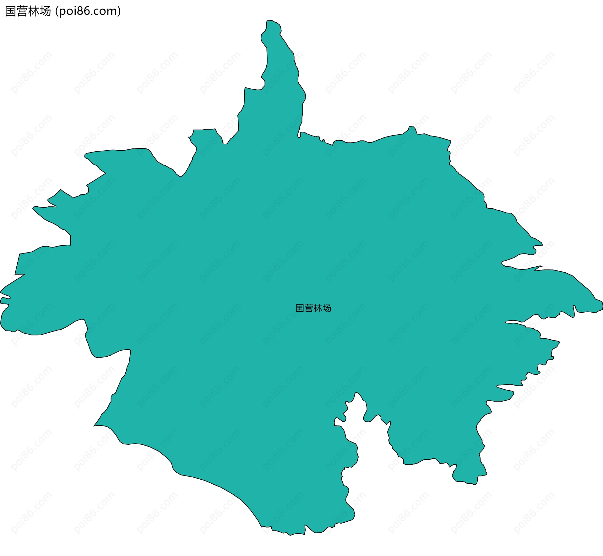 国营林场边界地图