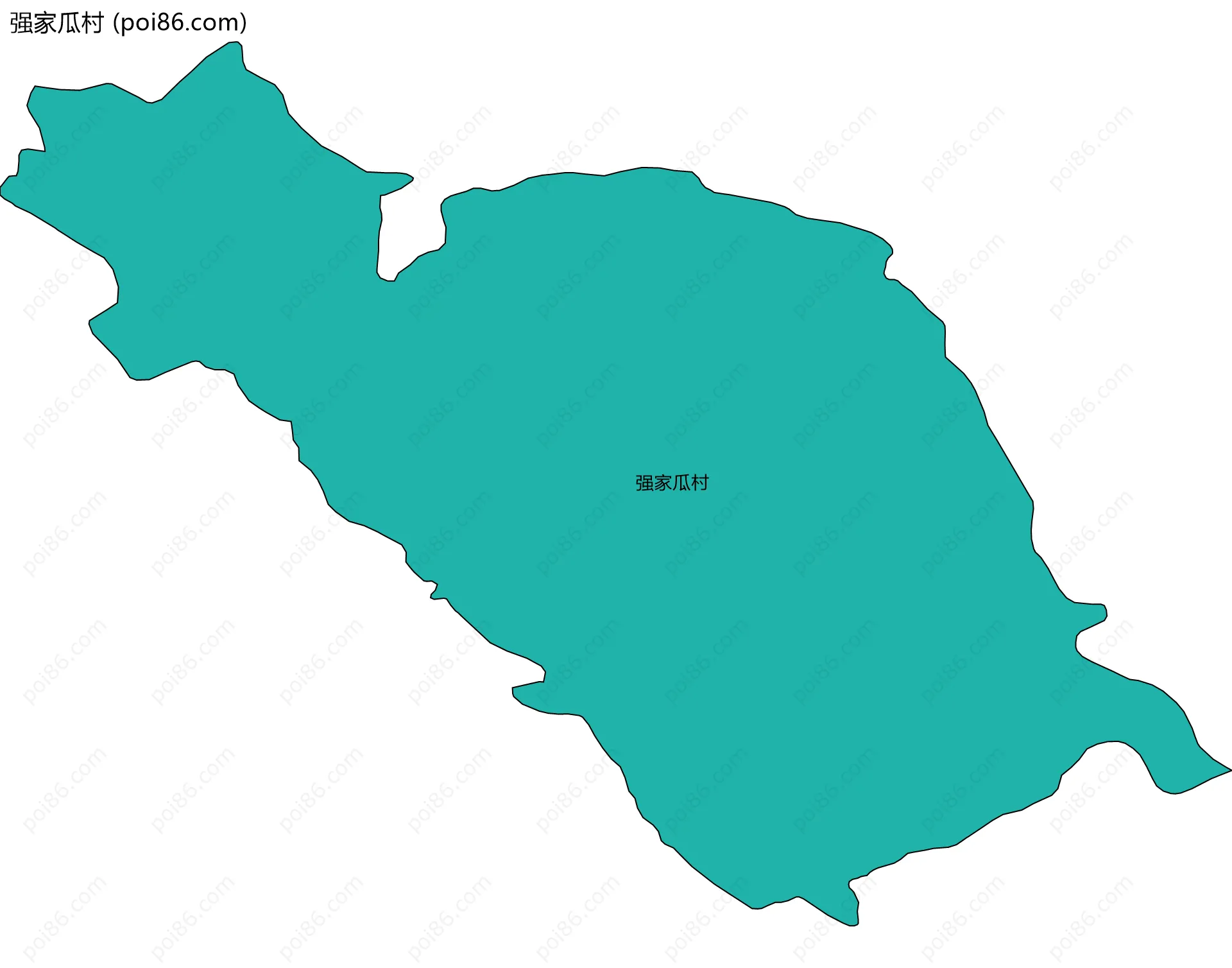 强家瓜村边界地图