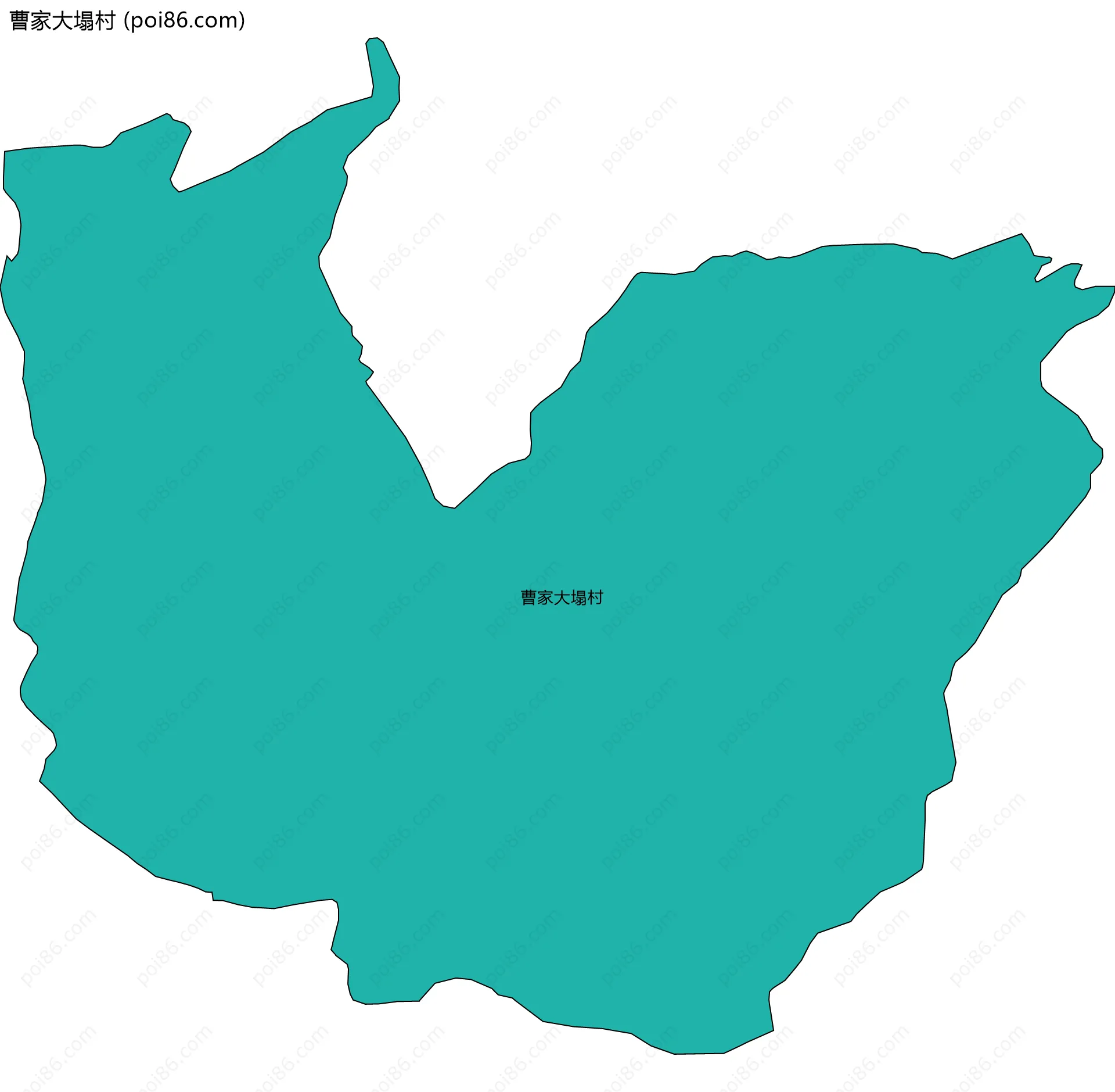 曹家大塌村边界地图