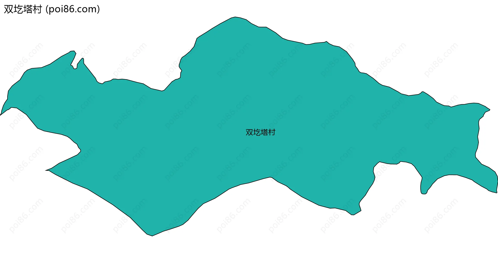 双圪塔村边界地图