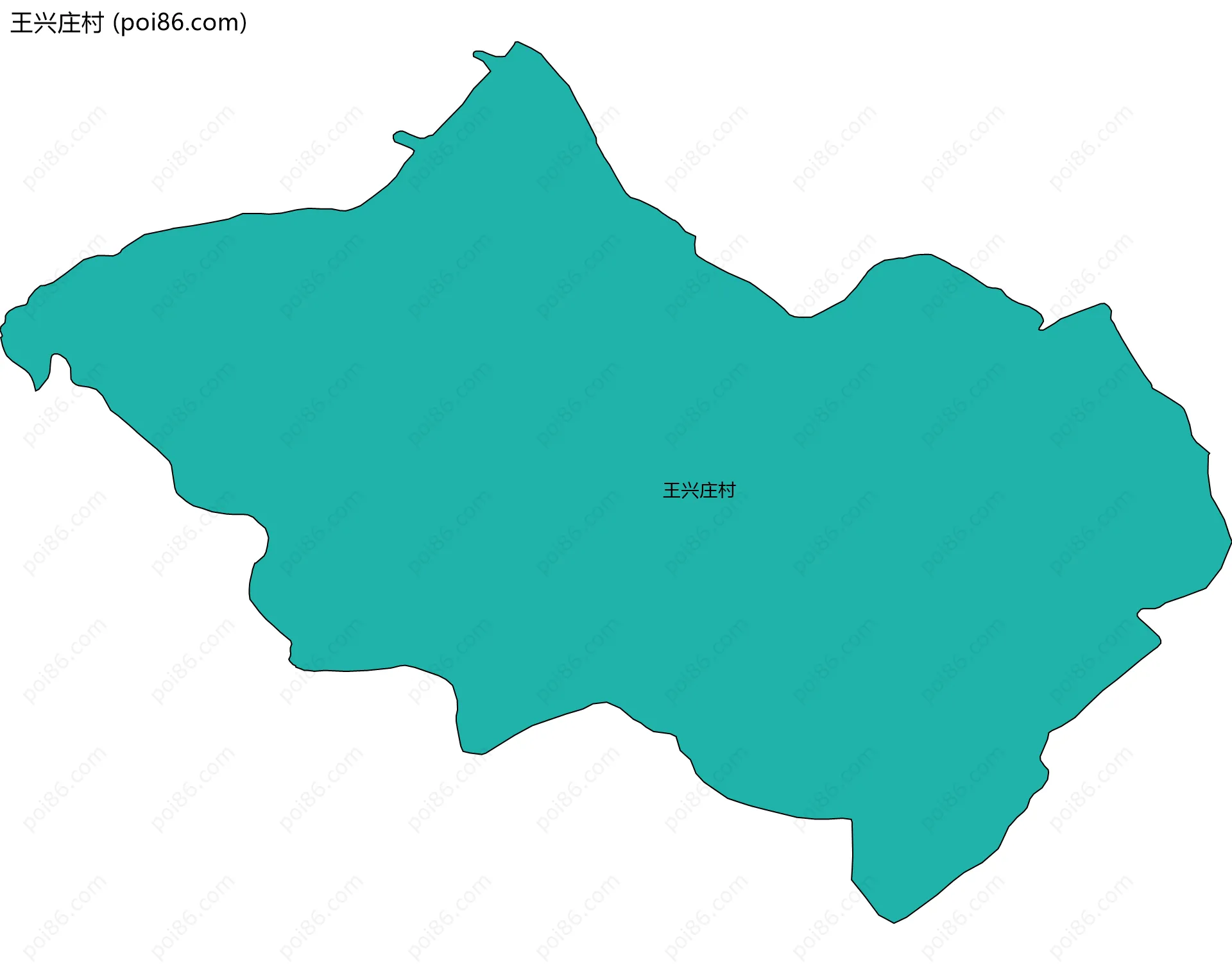 王兴庄村边界地图