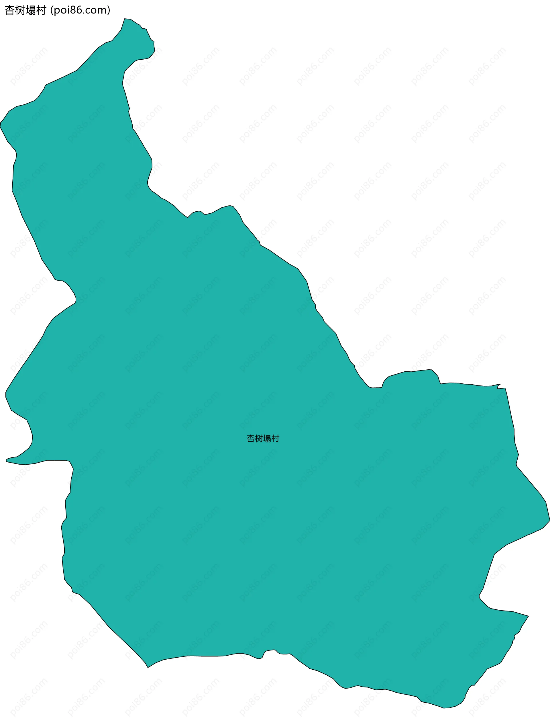 杏树塌村边界地图