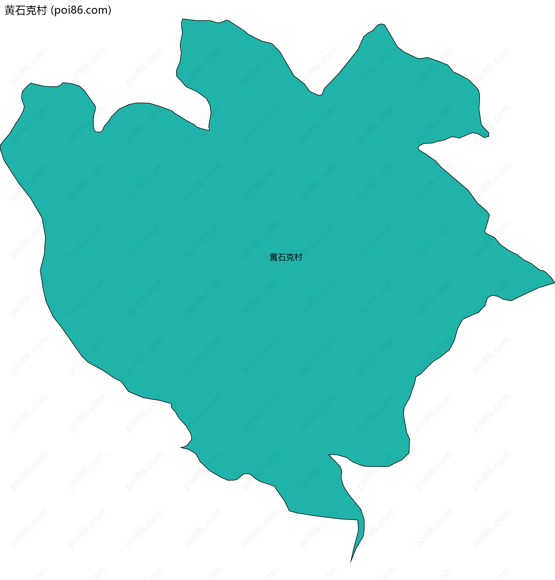 黄石克村边界地图