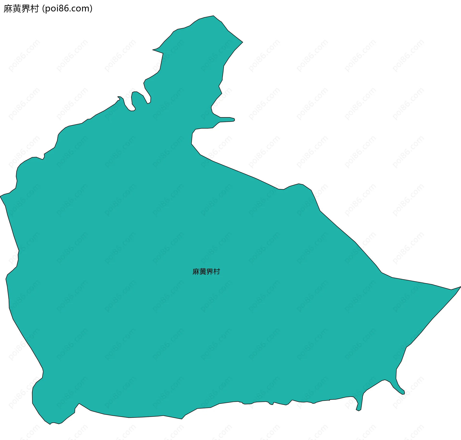 麻黄界村边界地图
