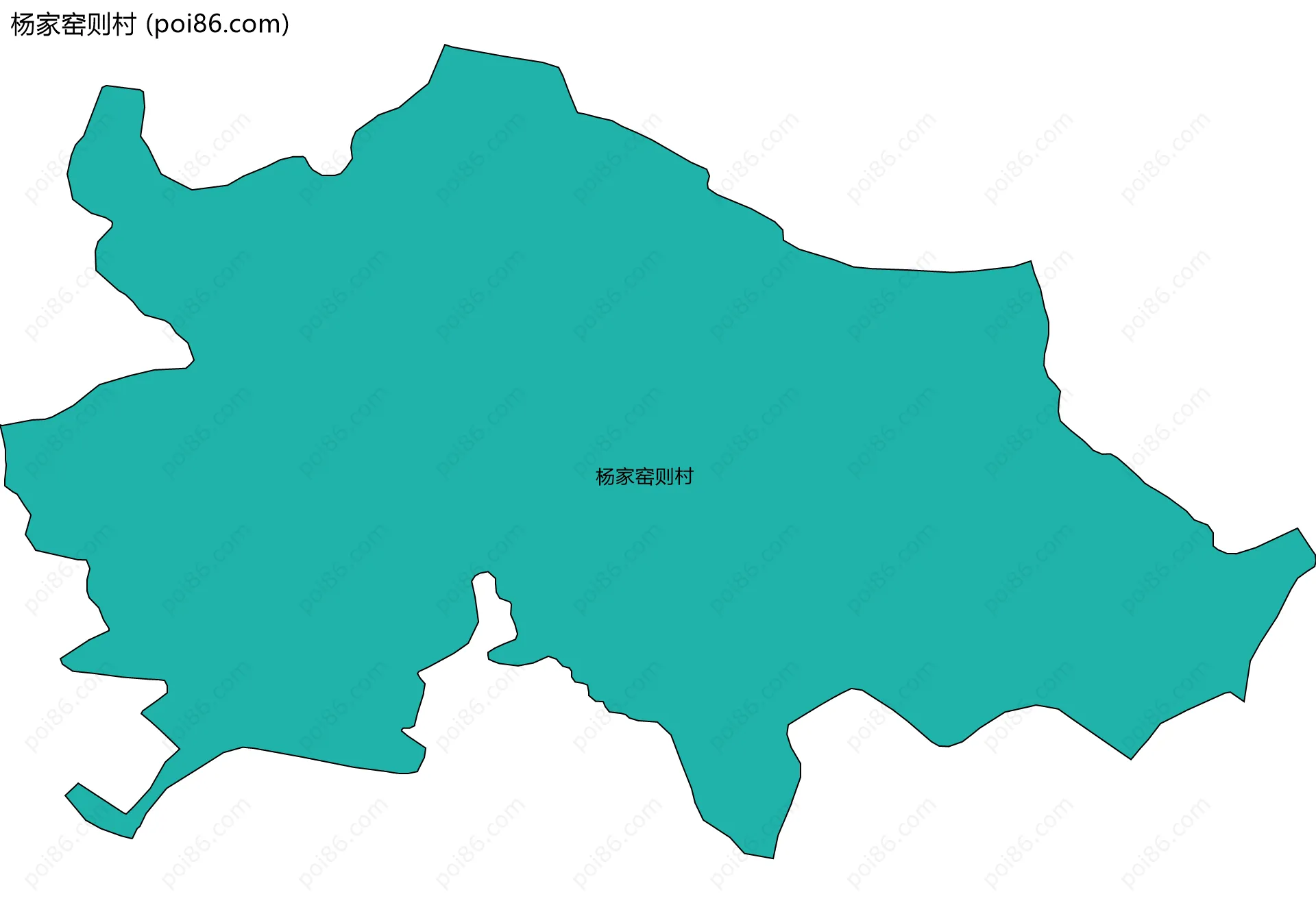 杨家窑则村边界地图