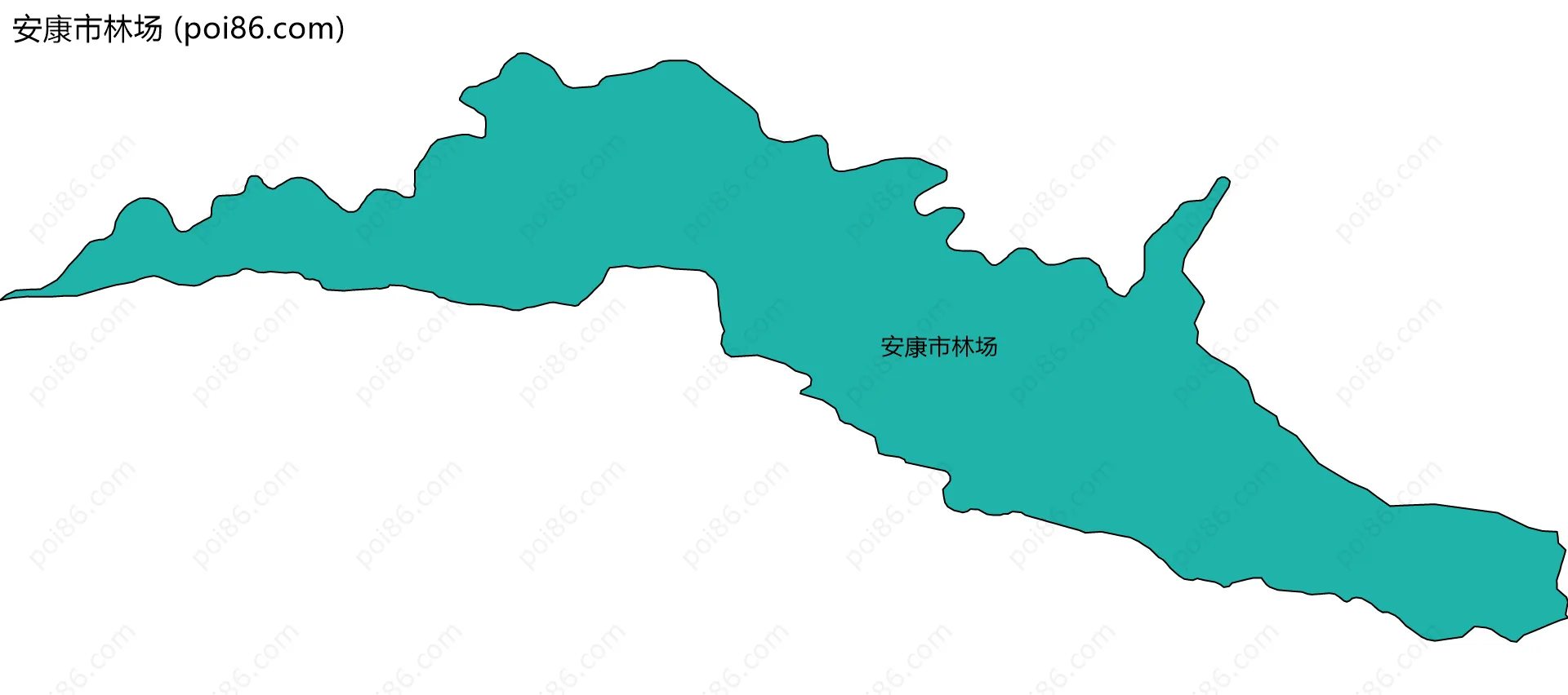 安康市林场边界地图