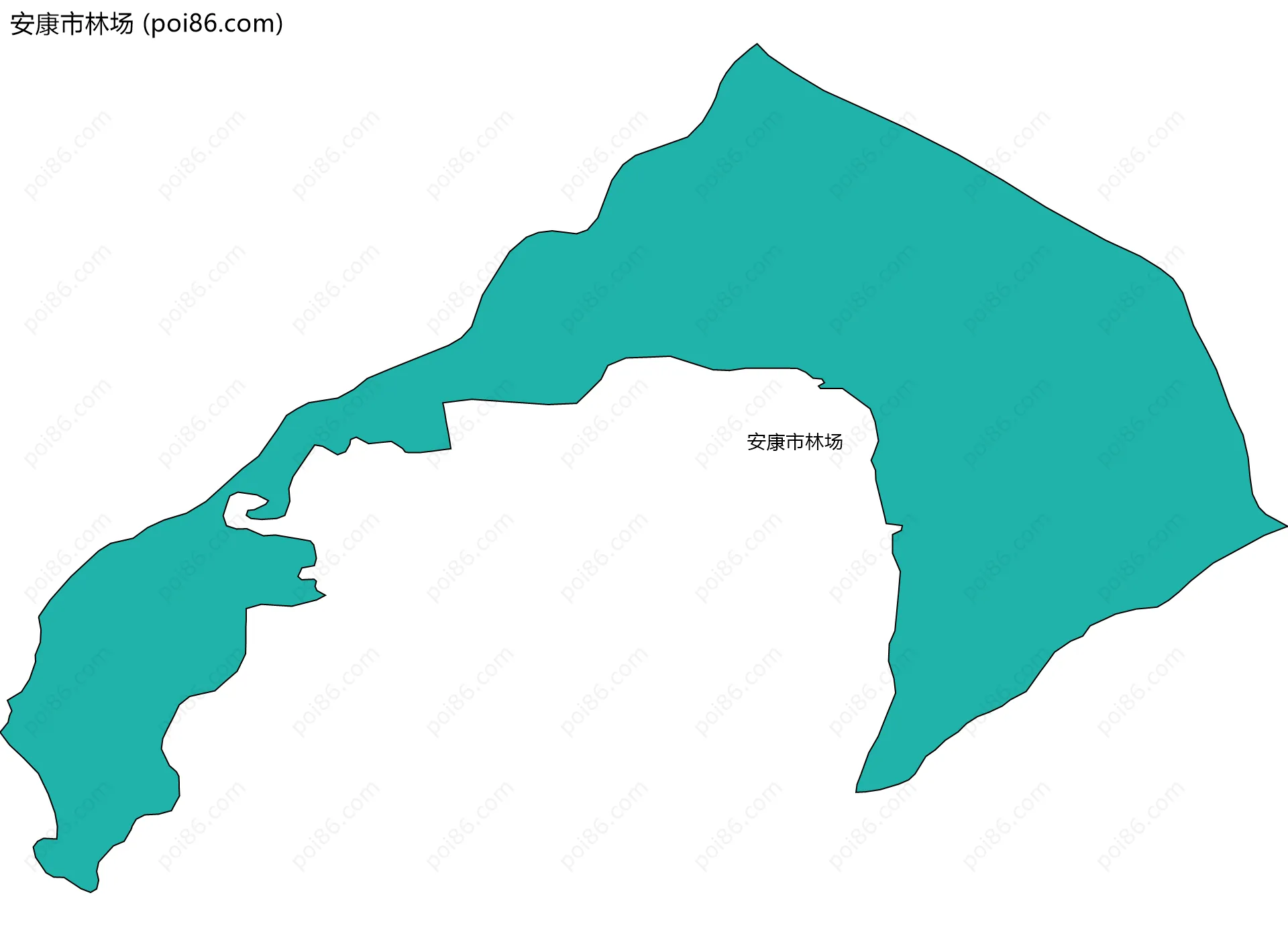 安康市林场边界地图