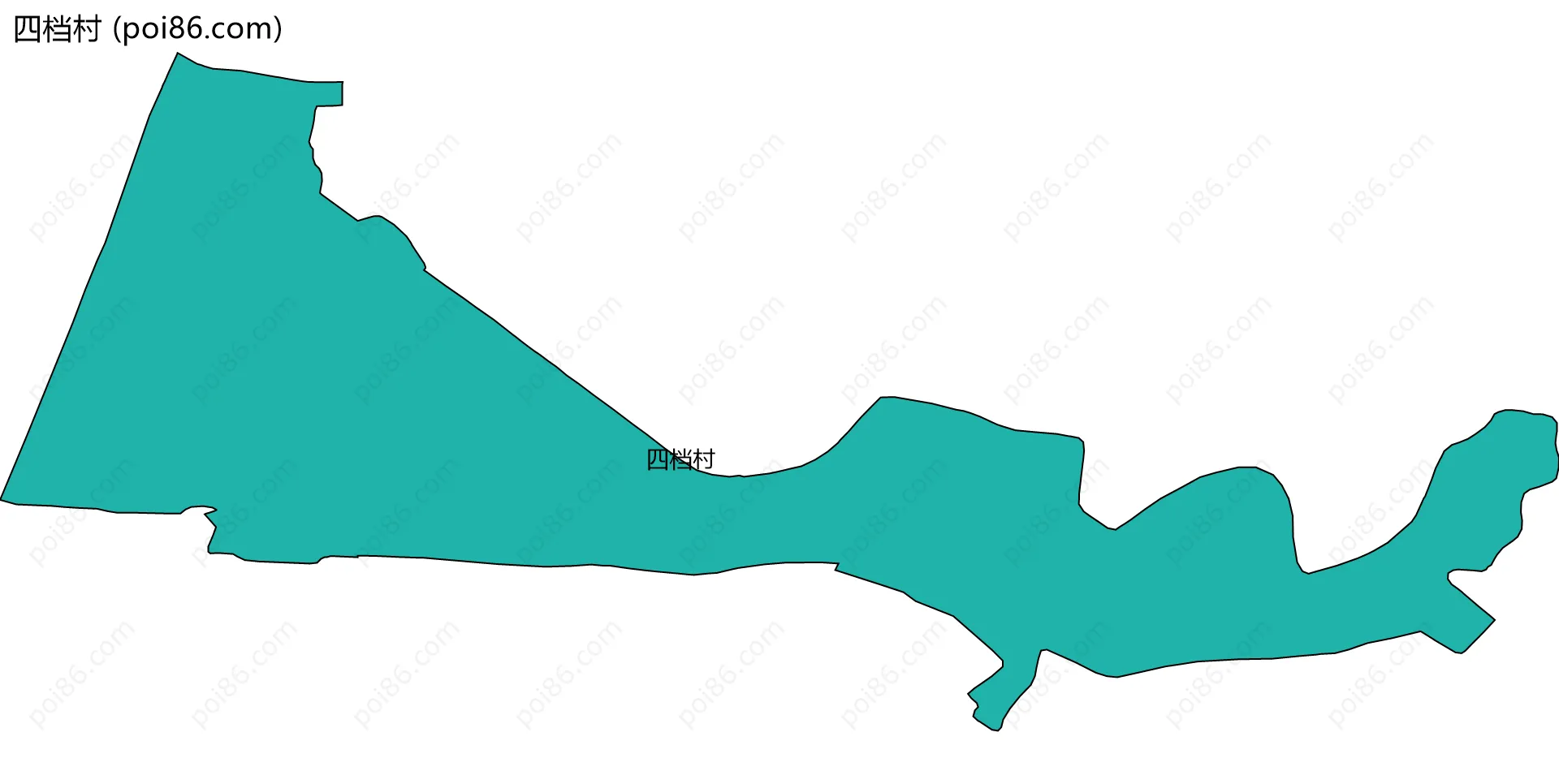 四档村边界地图
