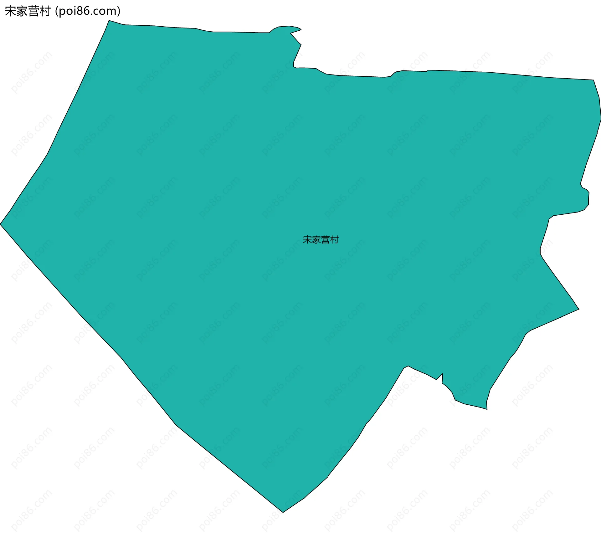 宋家营村边界地图