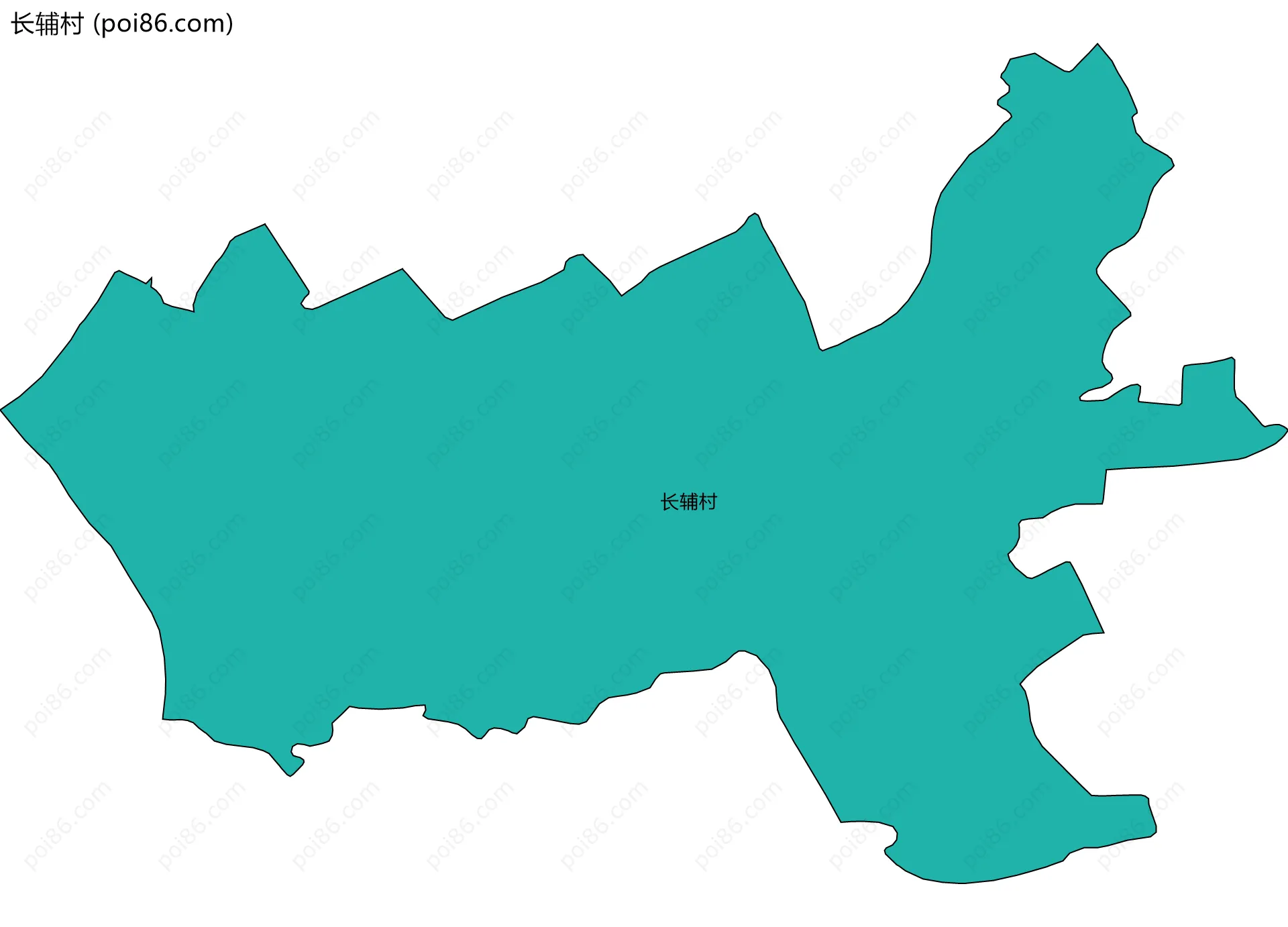 长辅村边界地图