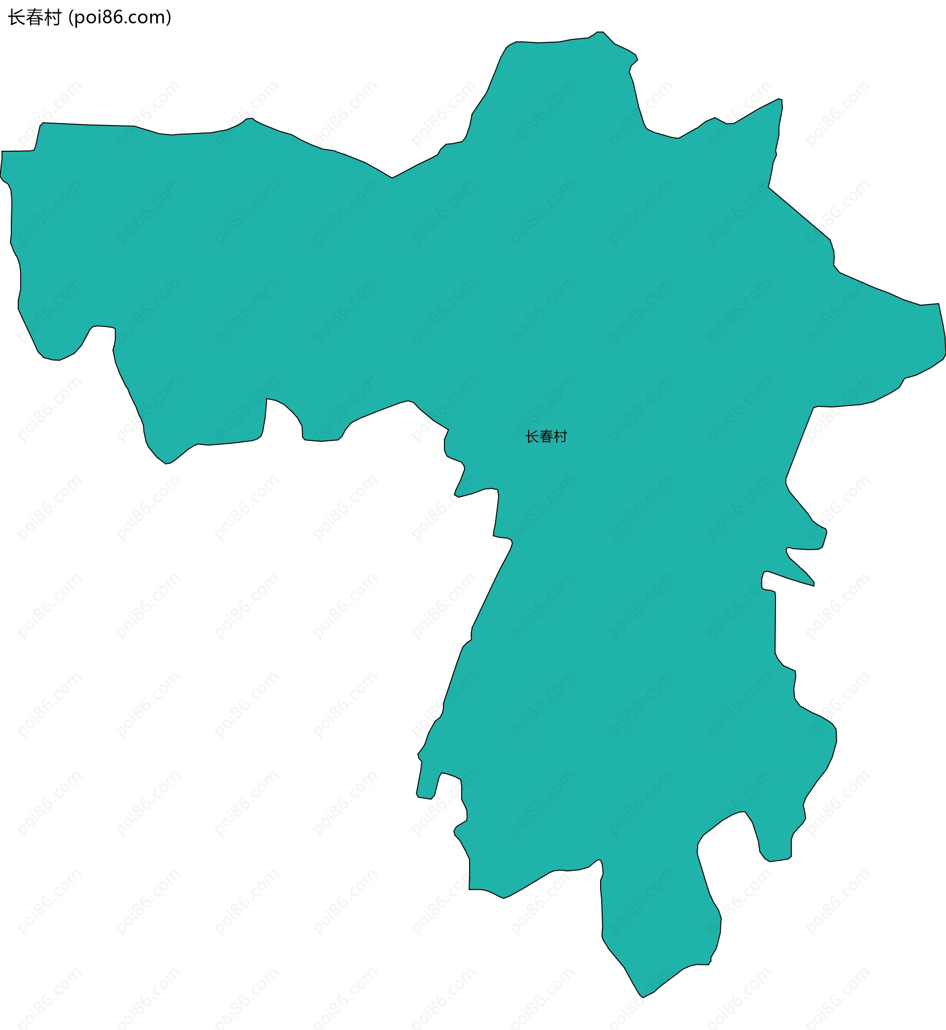 长春村边界地图