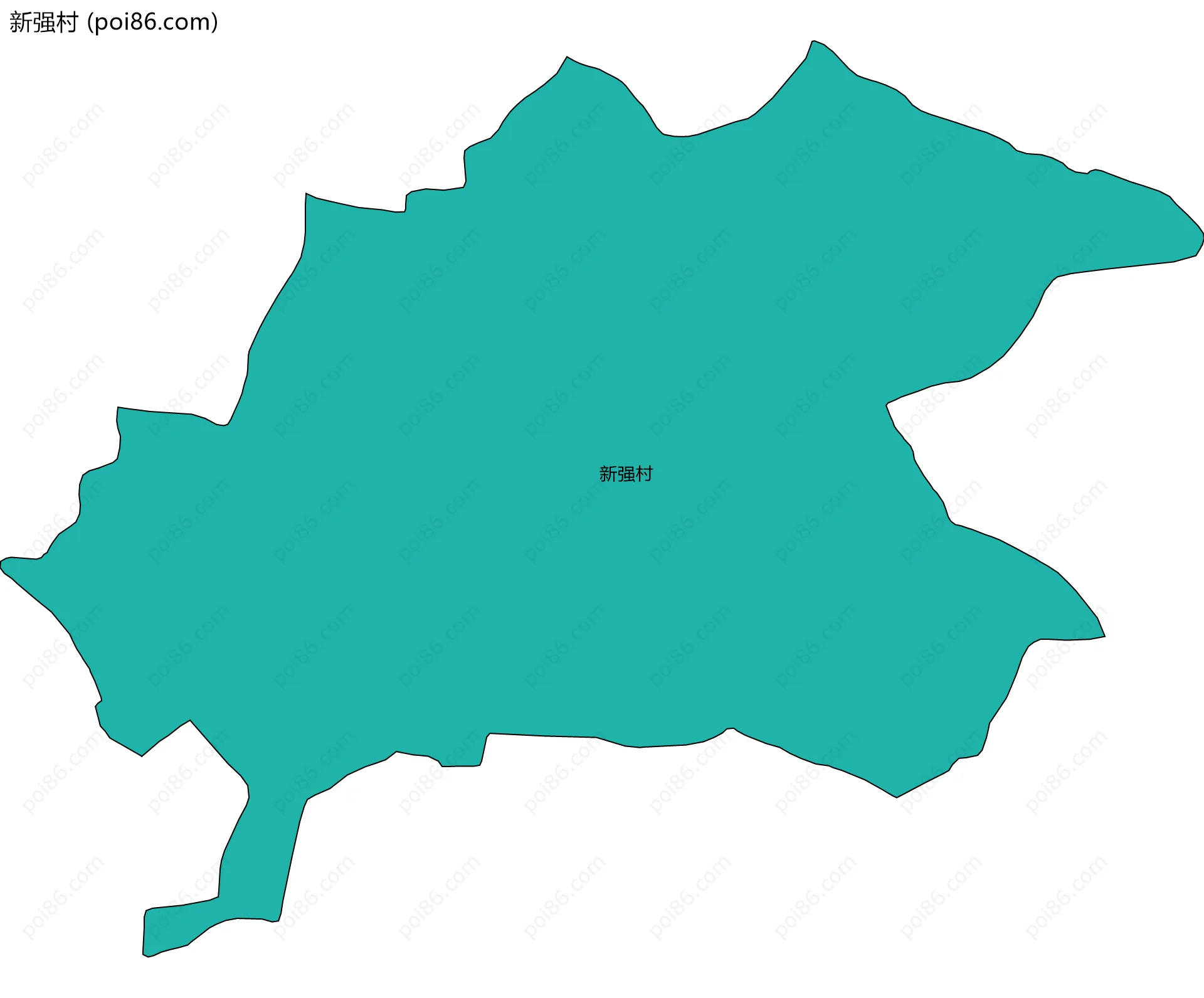 新强村边界地图