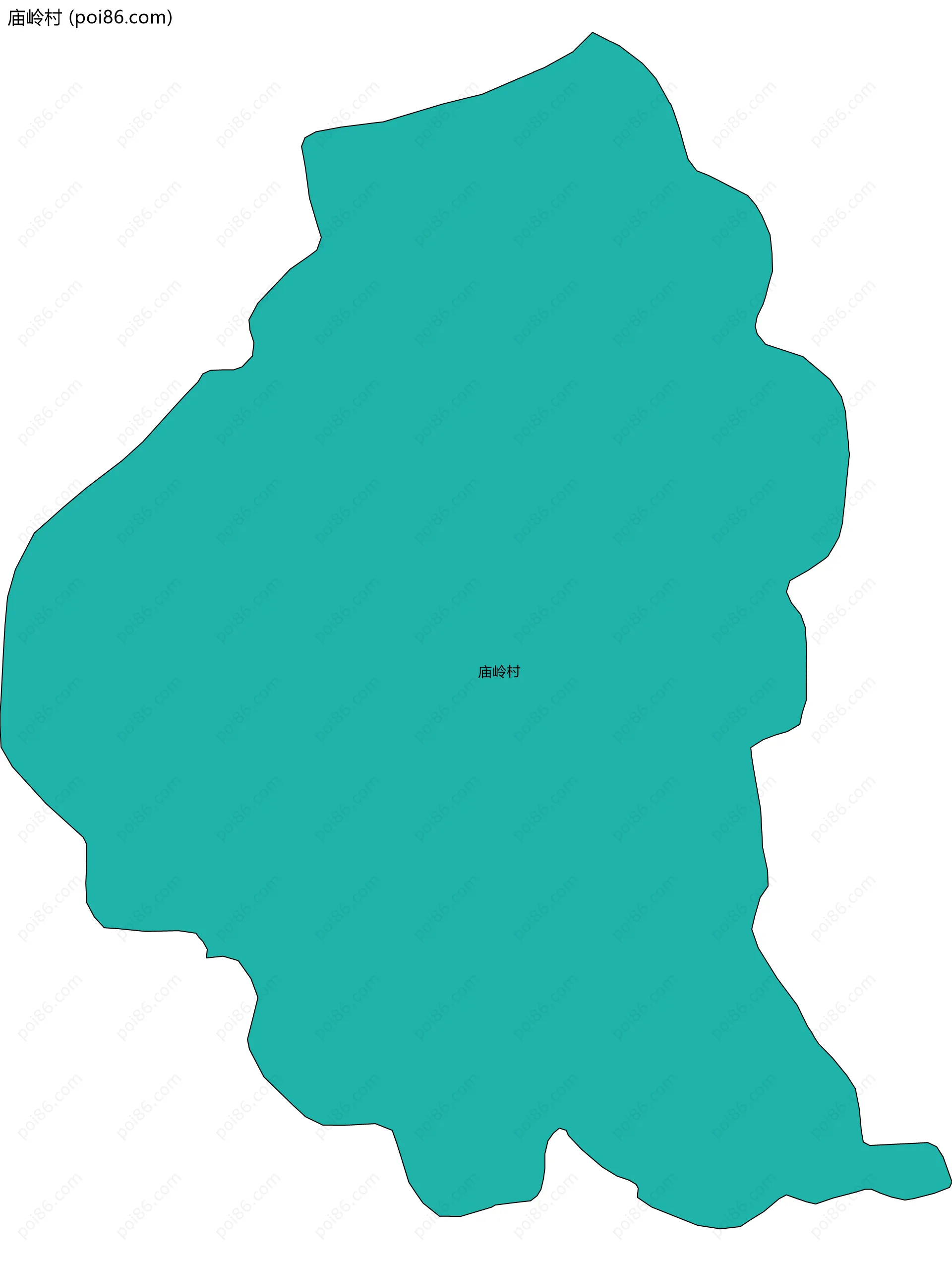 庙岭村边界地图