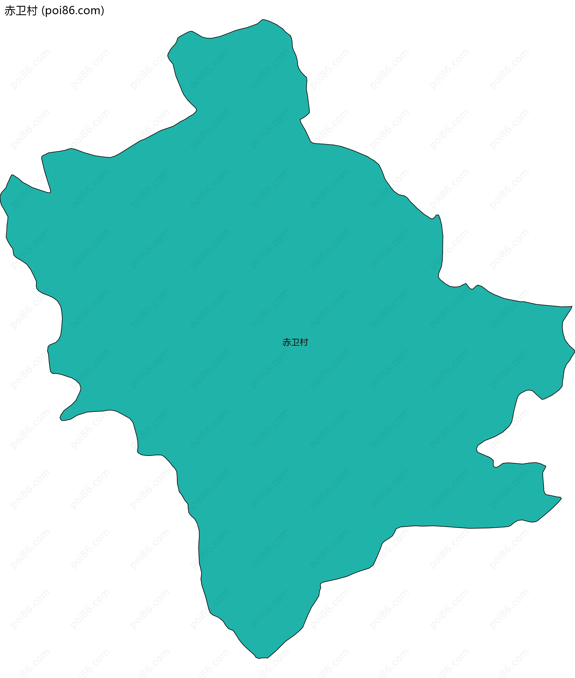 赤卫村边界地图