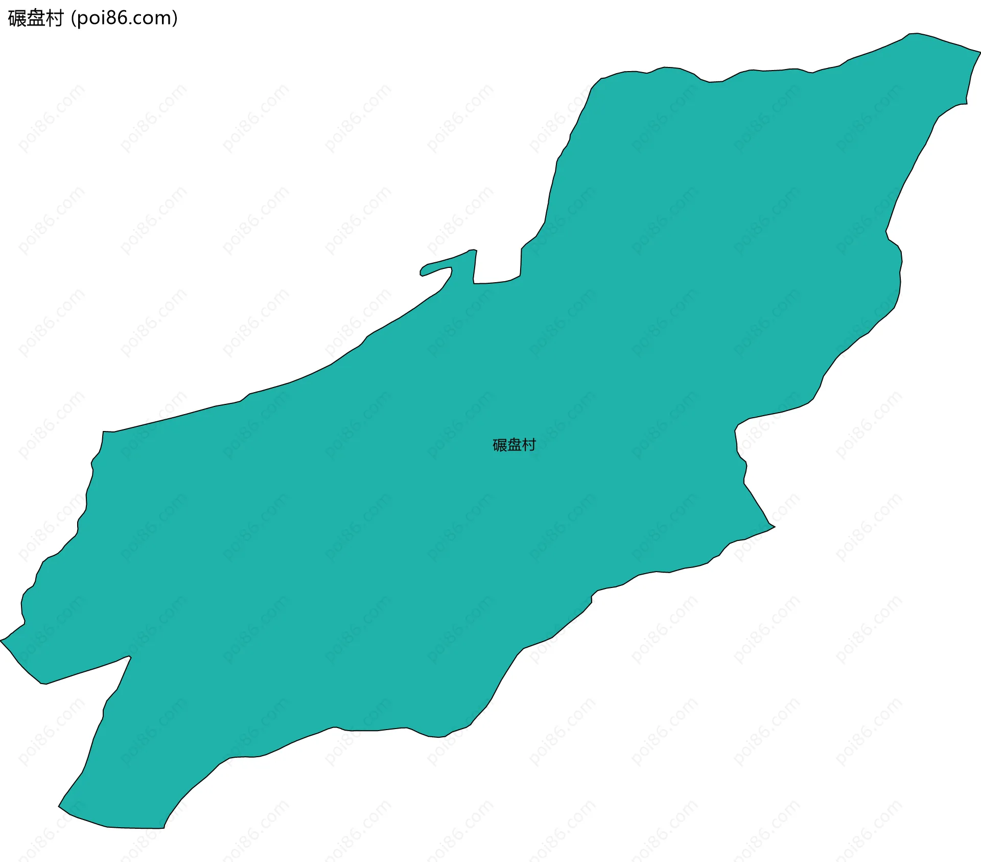 碾盘村边界地图