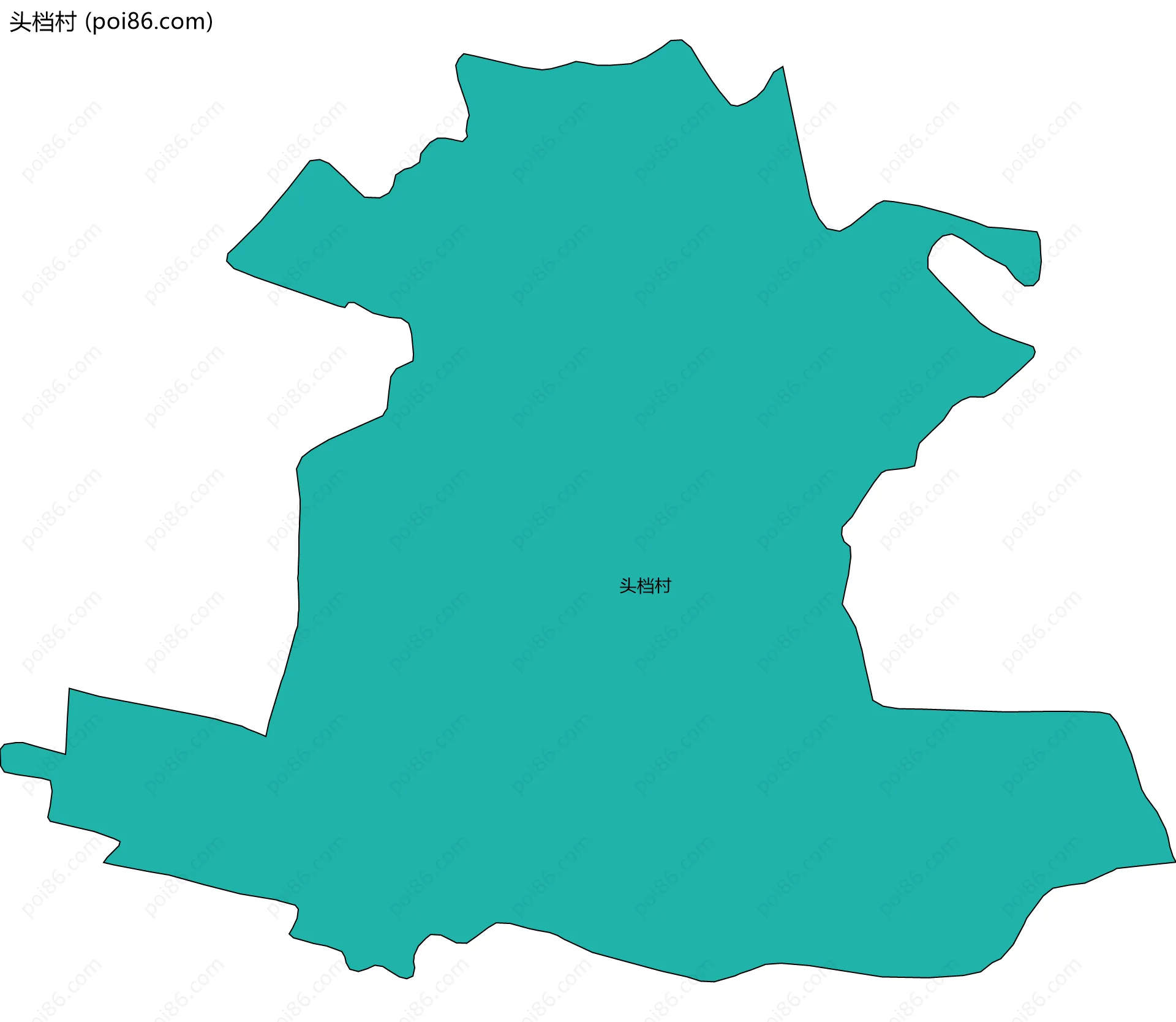 头档村边界地图