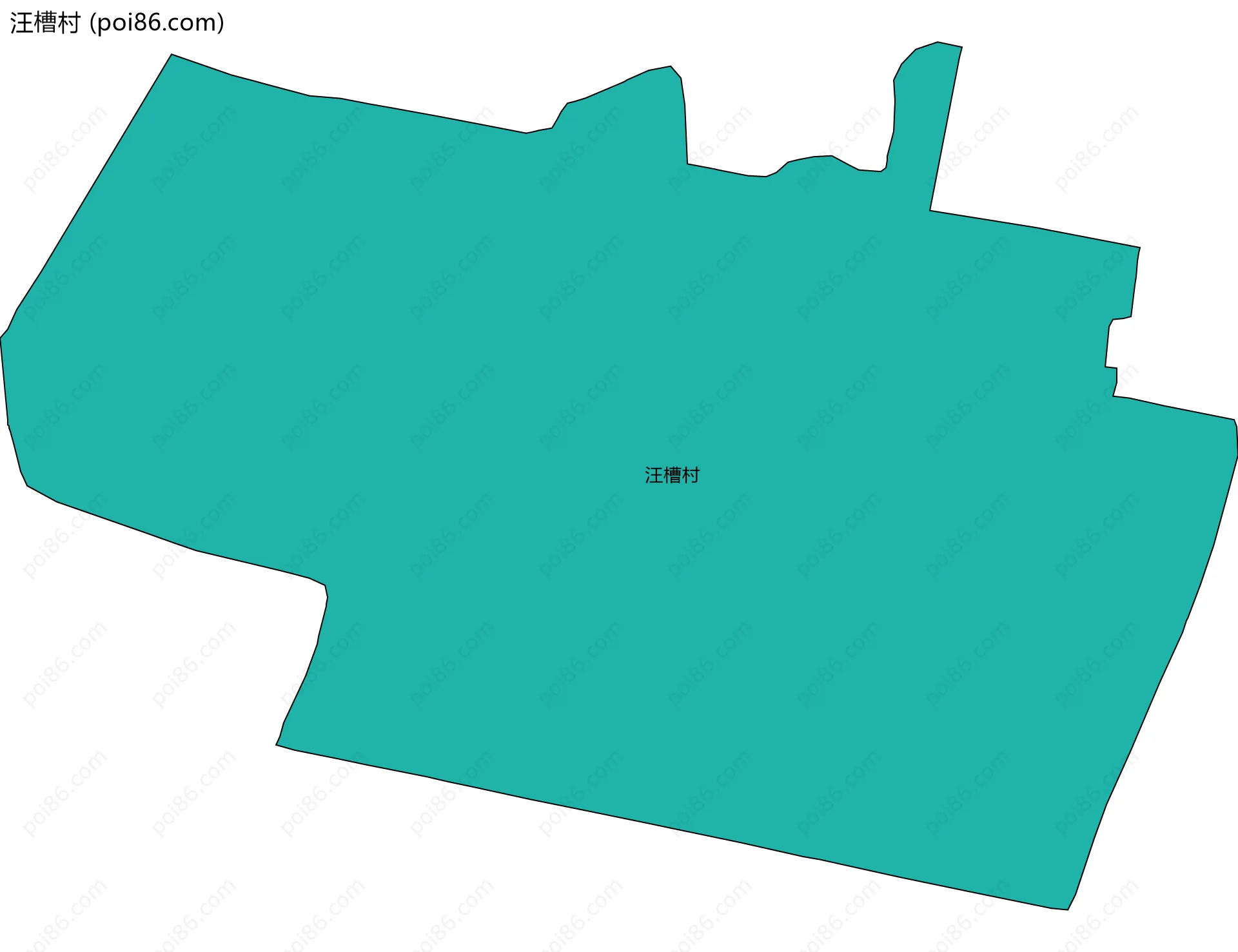 汪槽村边界地图