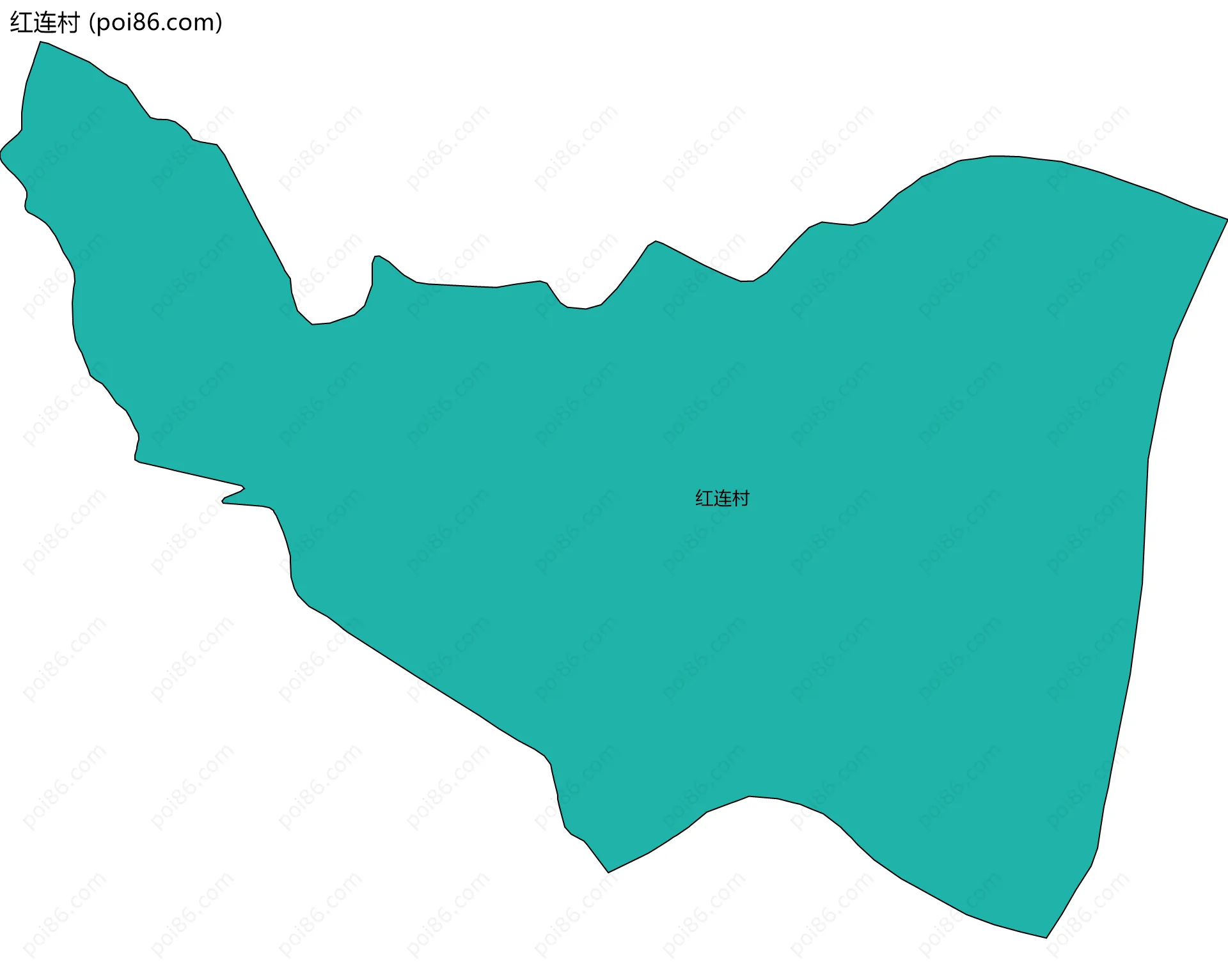 红连村边界地图