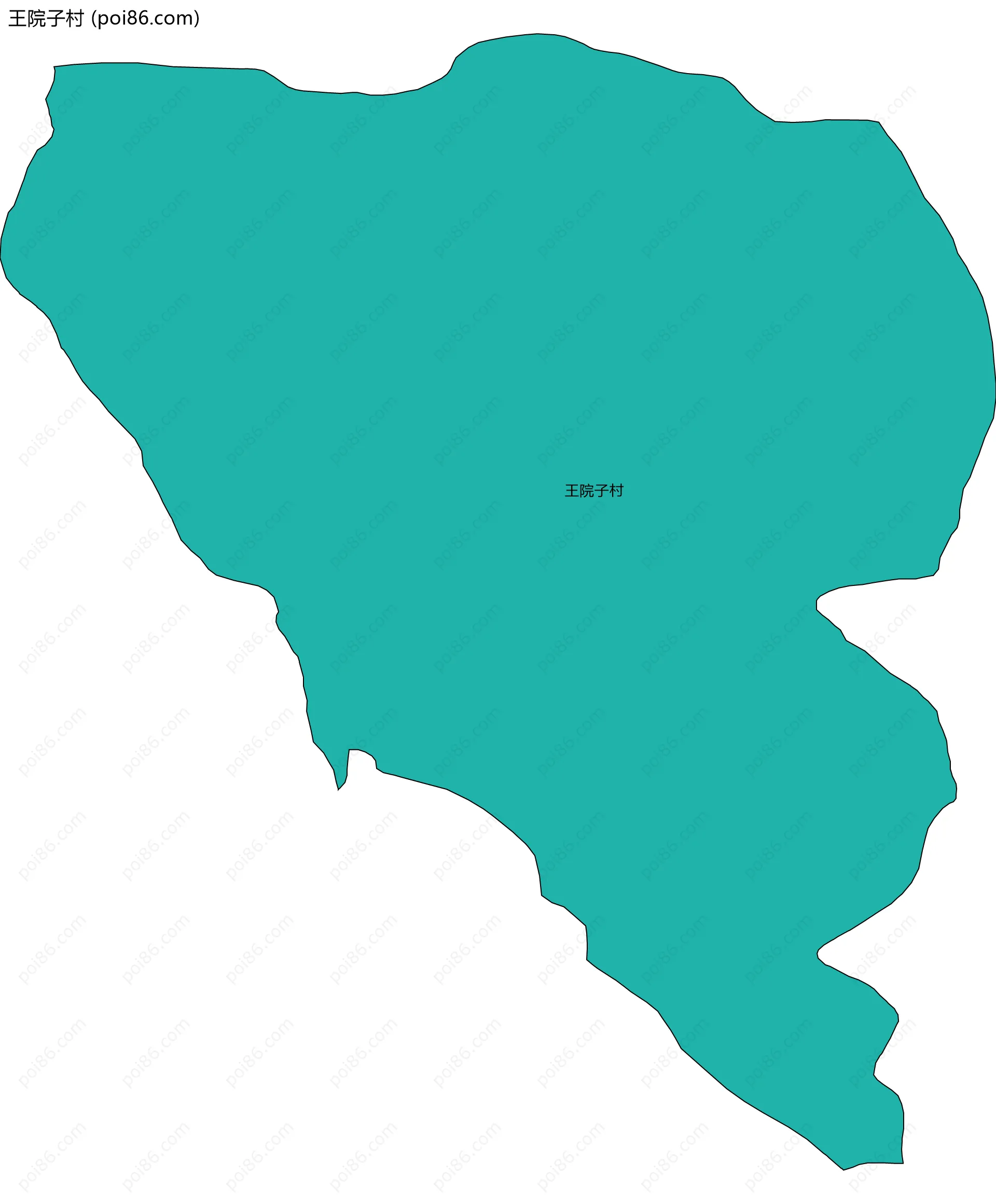 王院子村边界地图