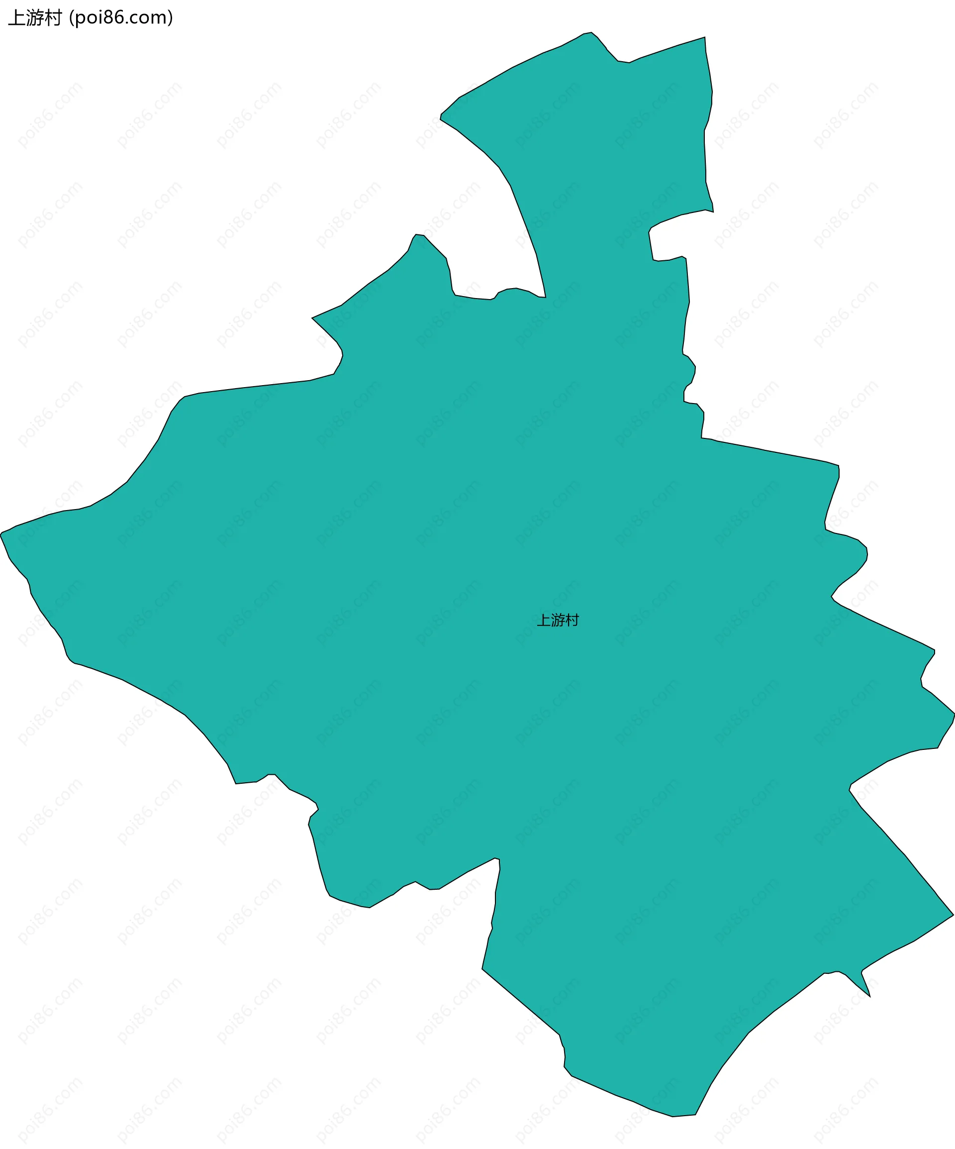 上游村边界地图