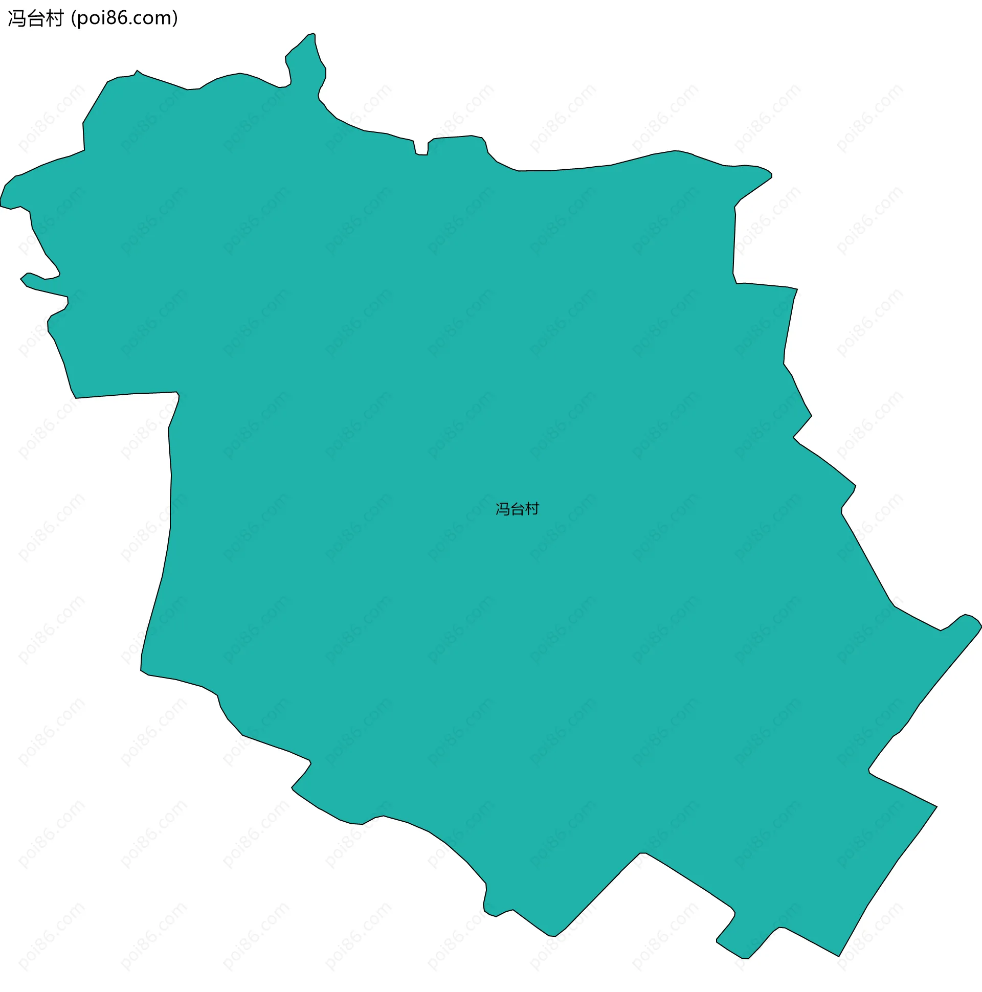 冯台村边界地图