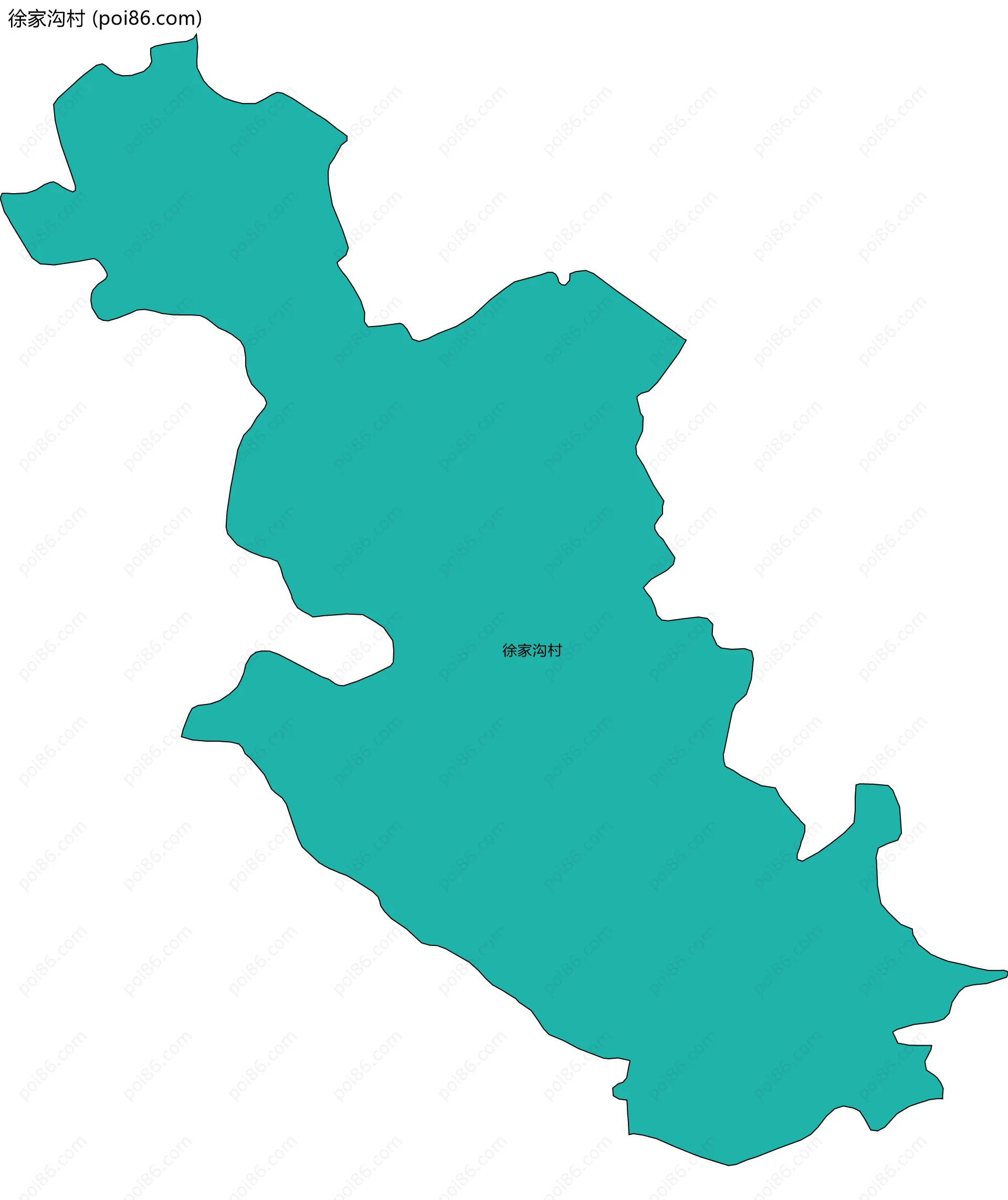 徐家沟村边界地图