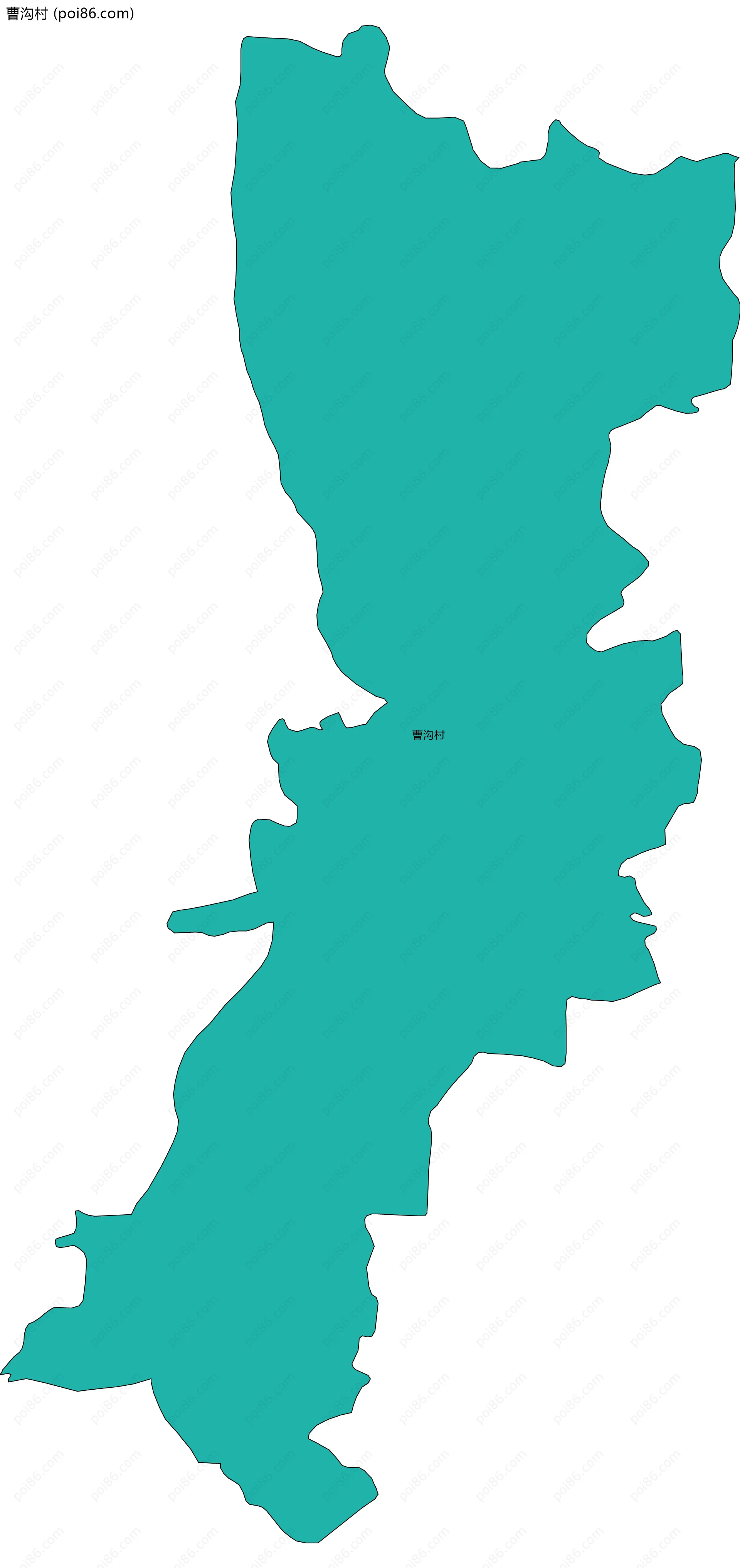 曹沟村边界地图