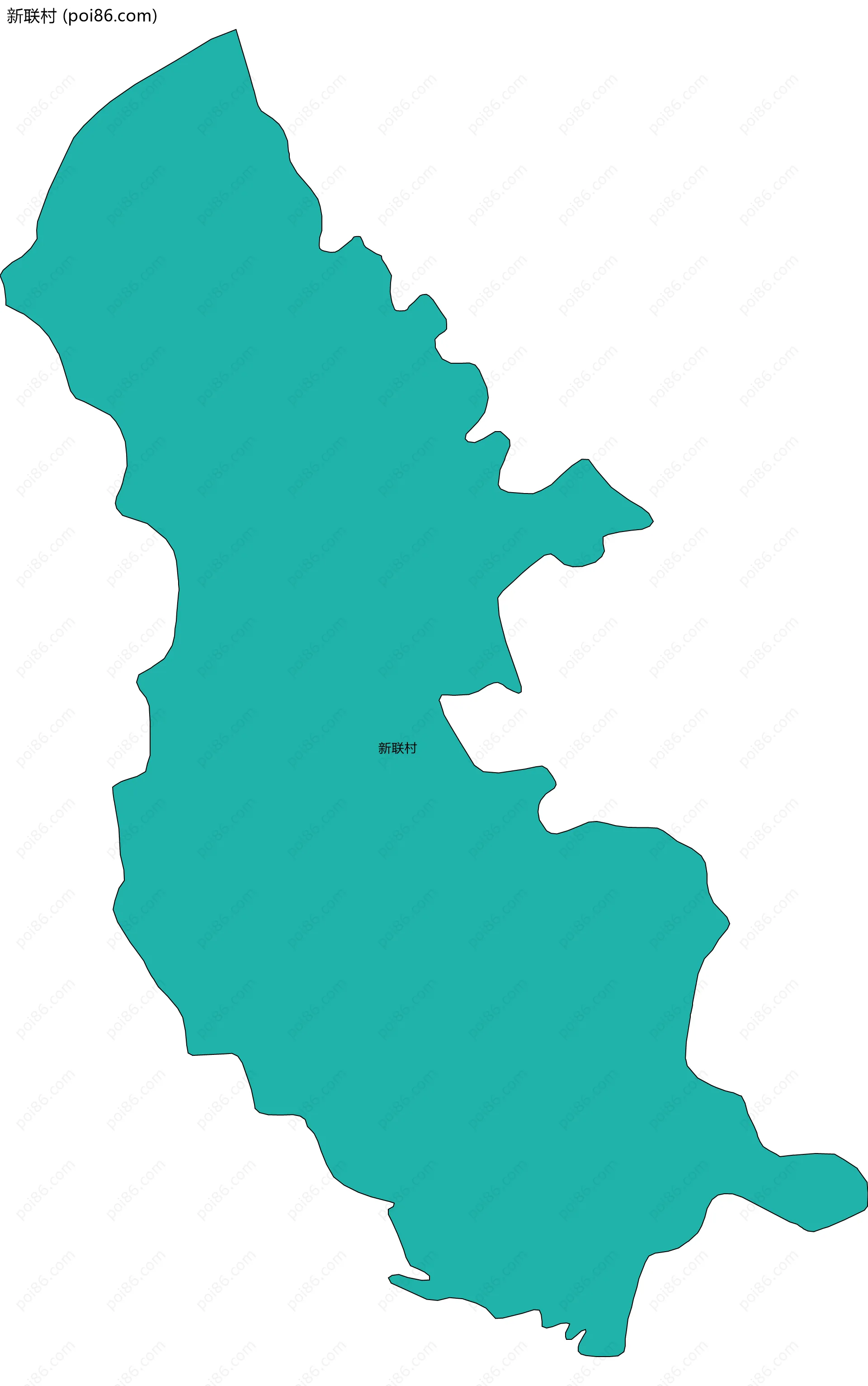 新联村边界地图