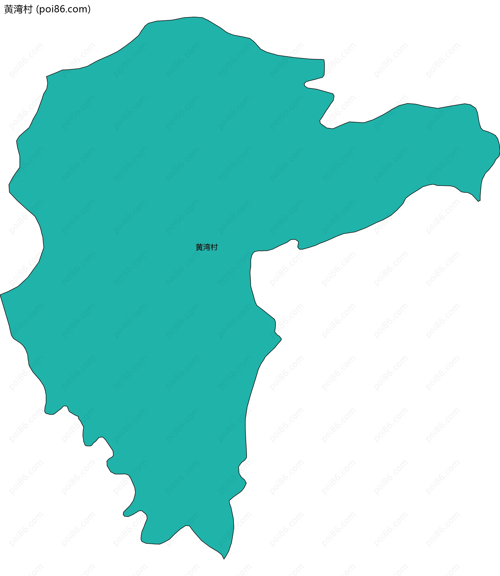黄湾村边界地图