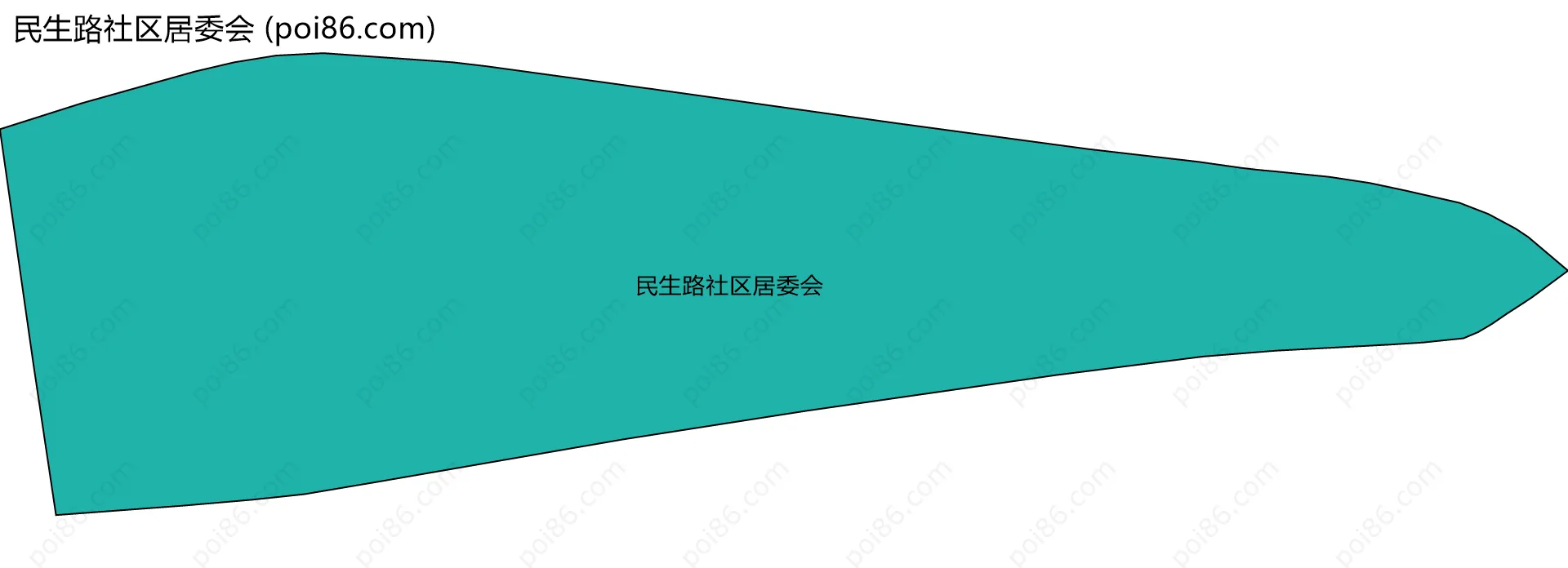 民生路社区居委会边界地图