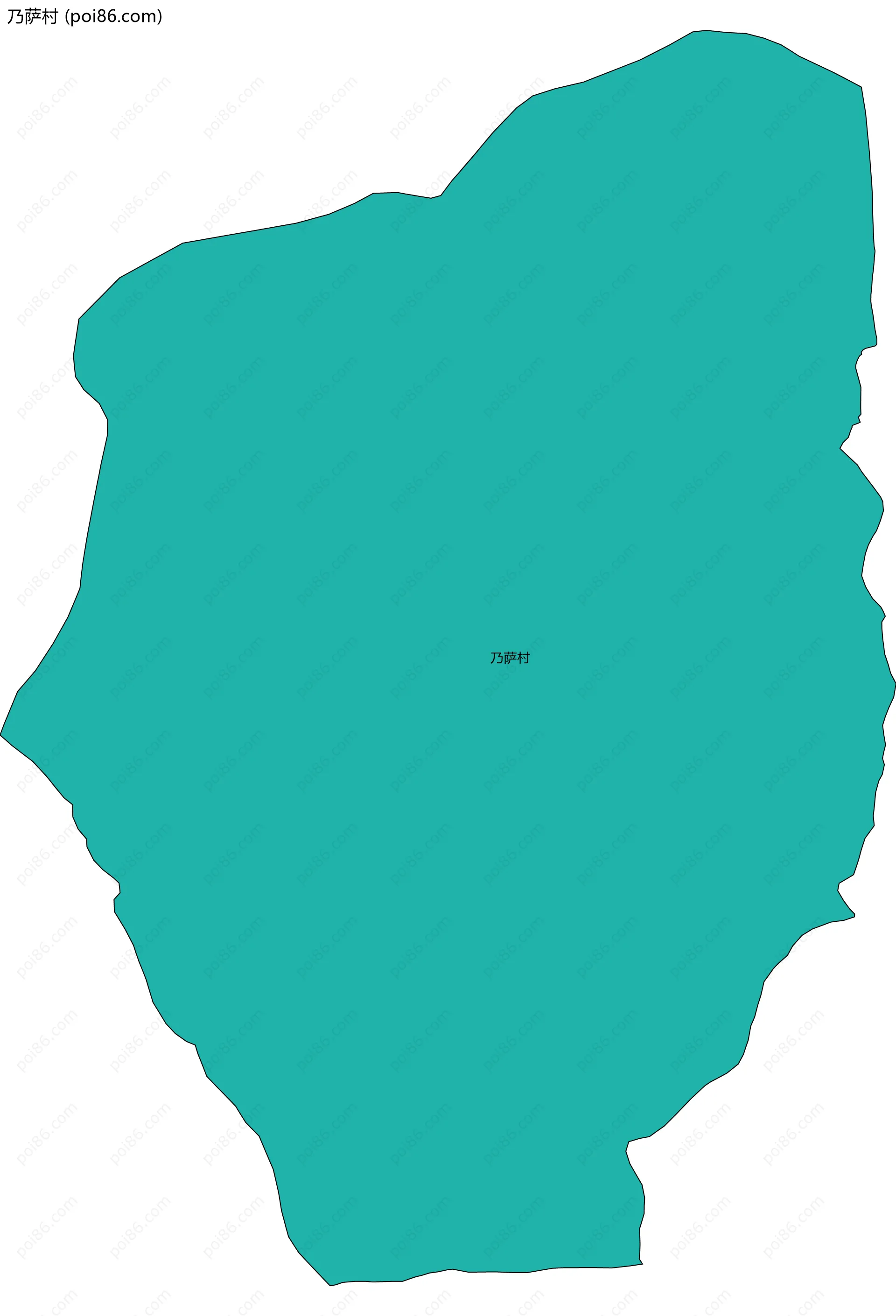 乃萨村边界地图