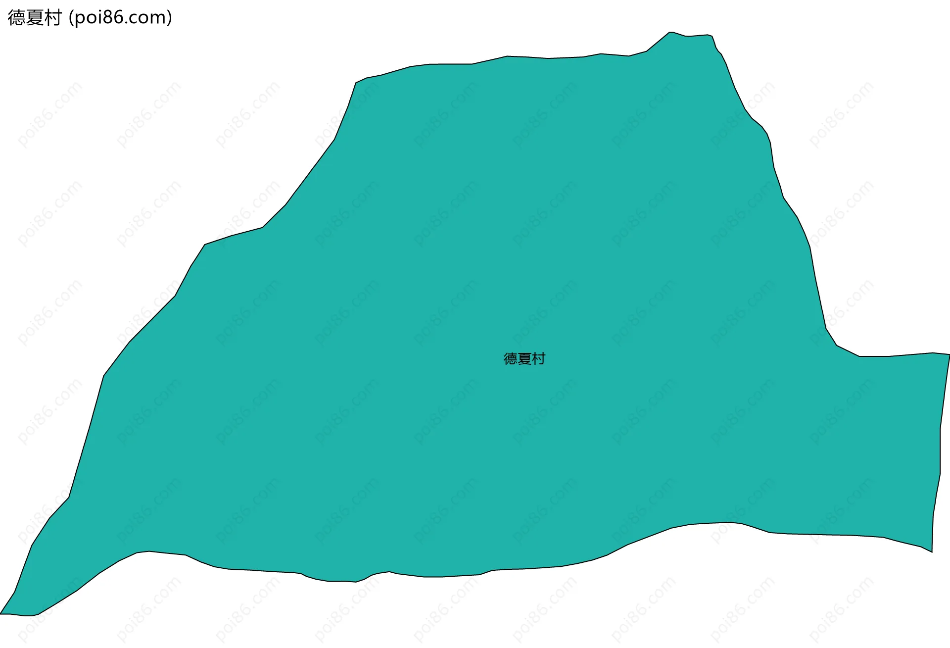 德夏村边界地图