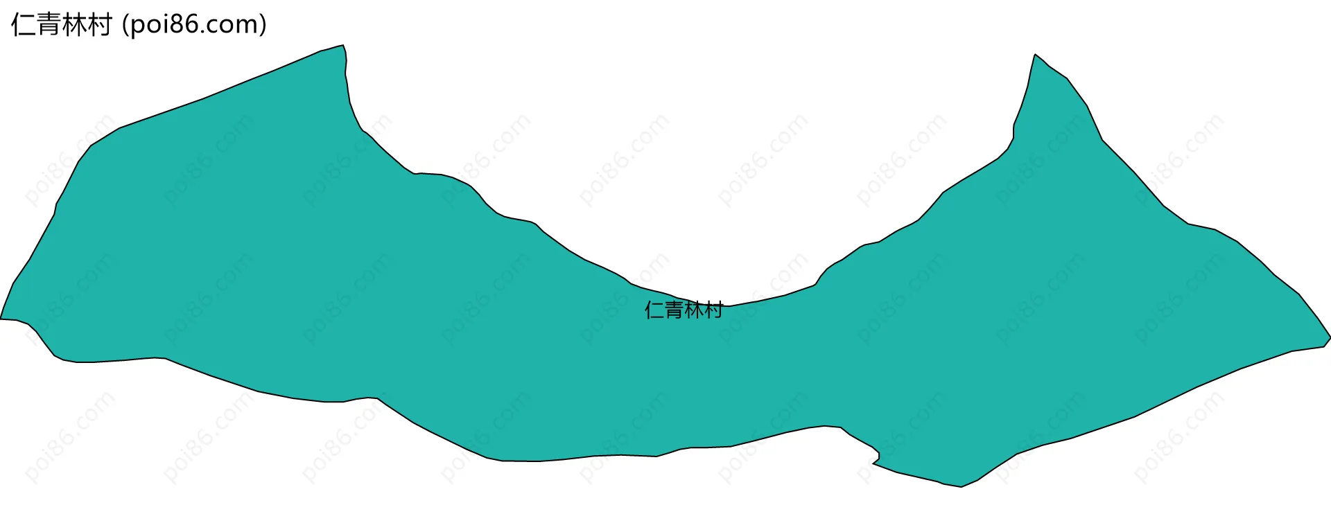 仁青林村边界地图