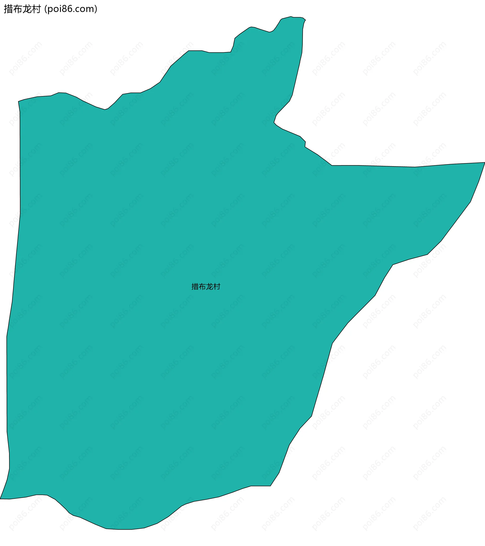 措布龙村边界地图