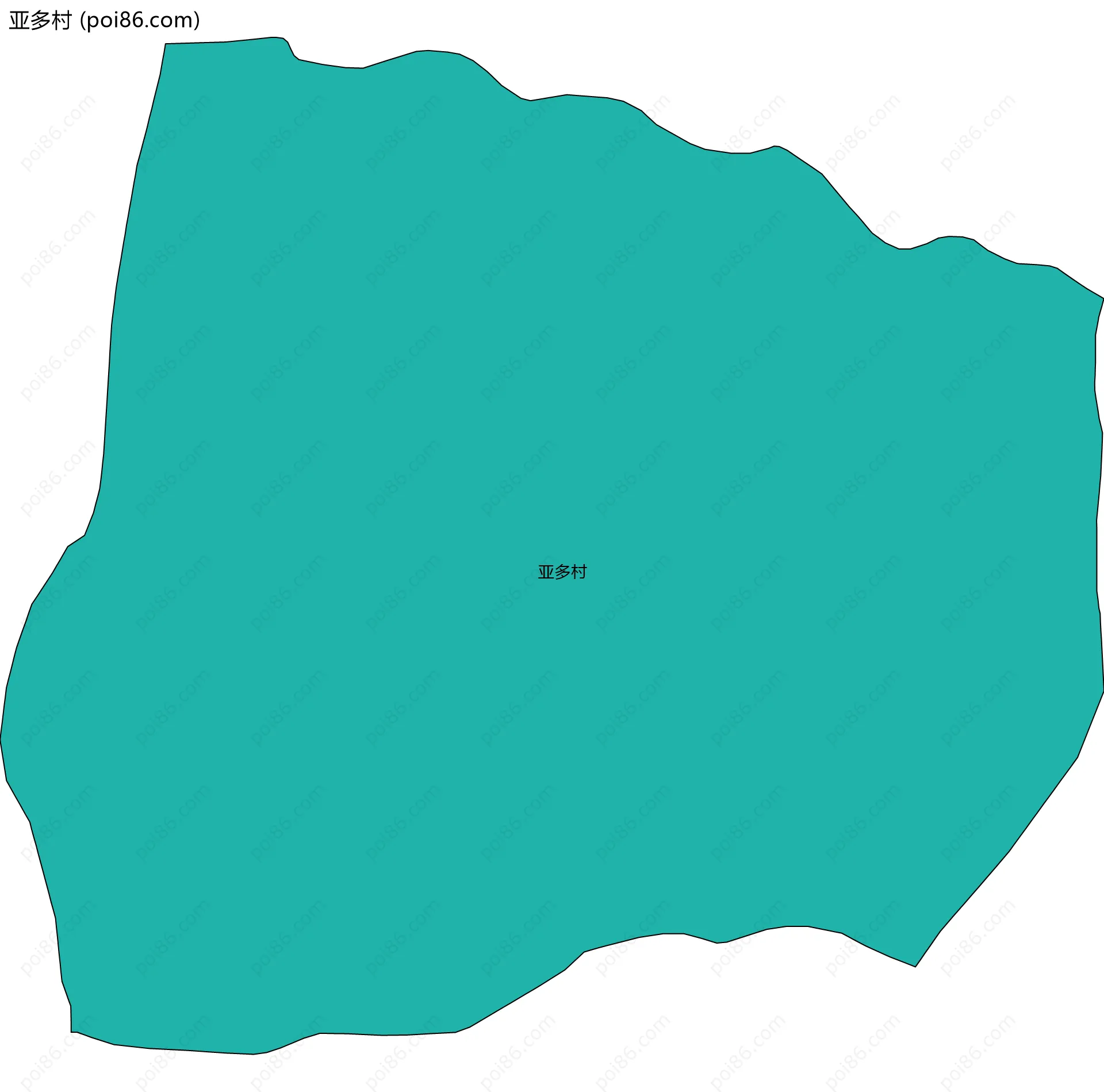 亚多村边界地图