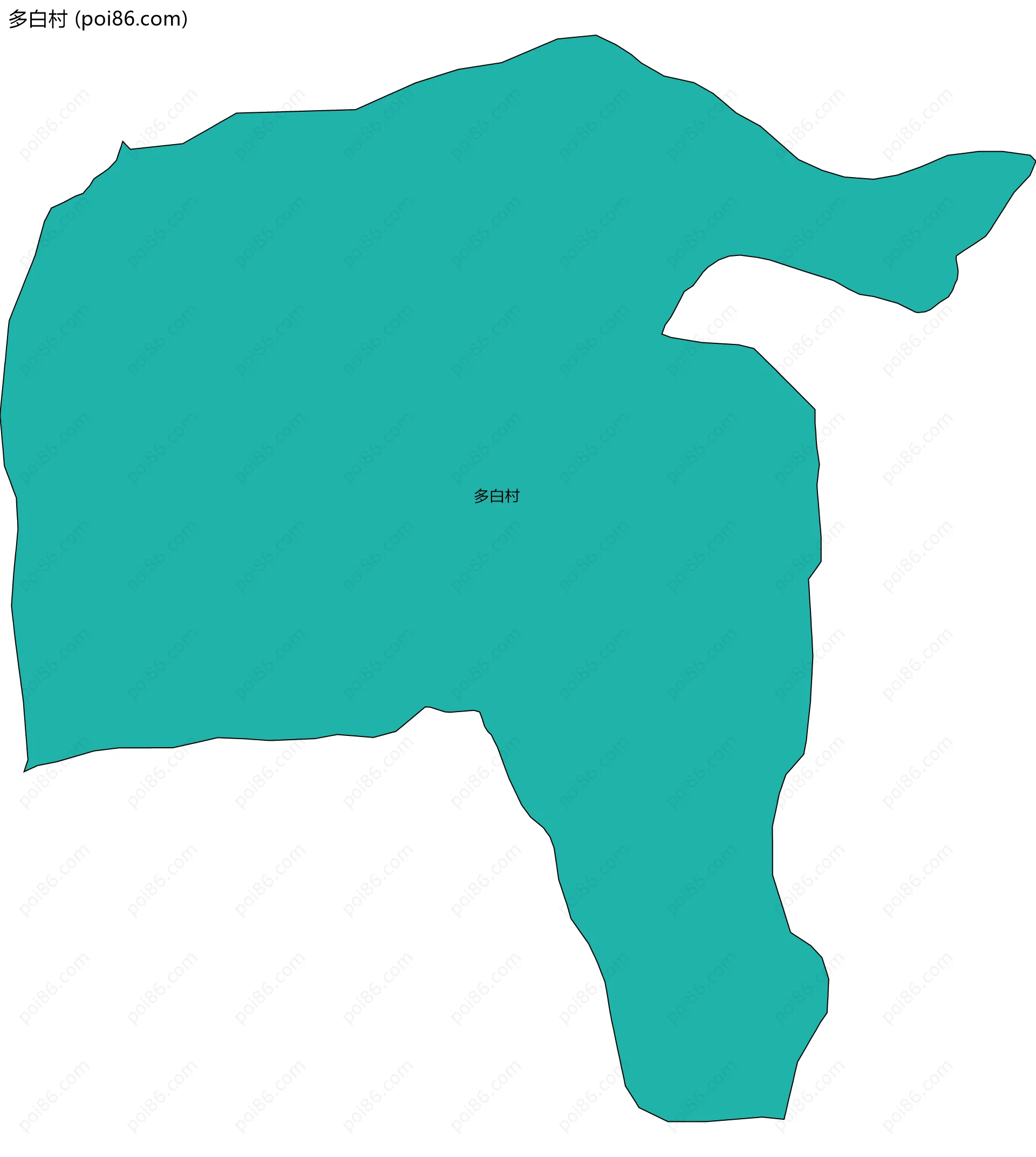 多白村边界地图