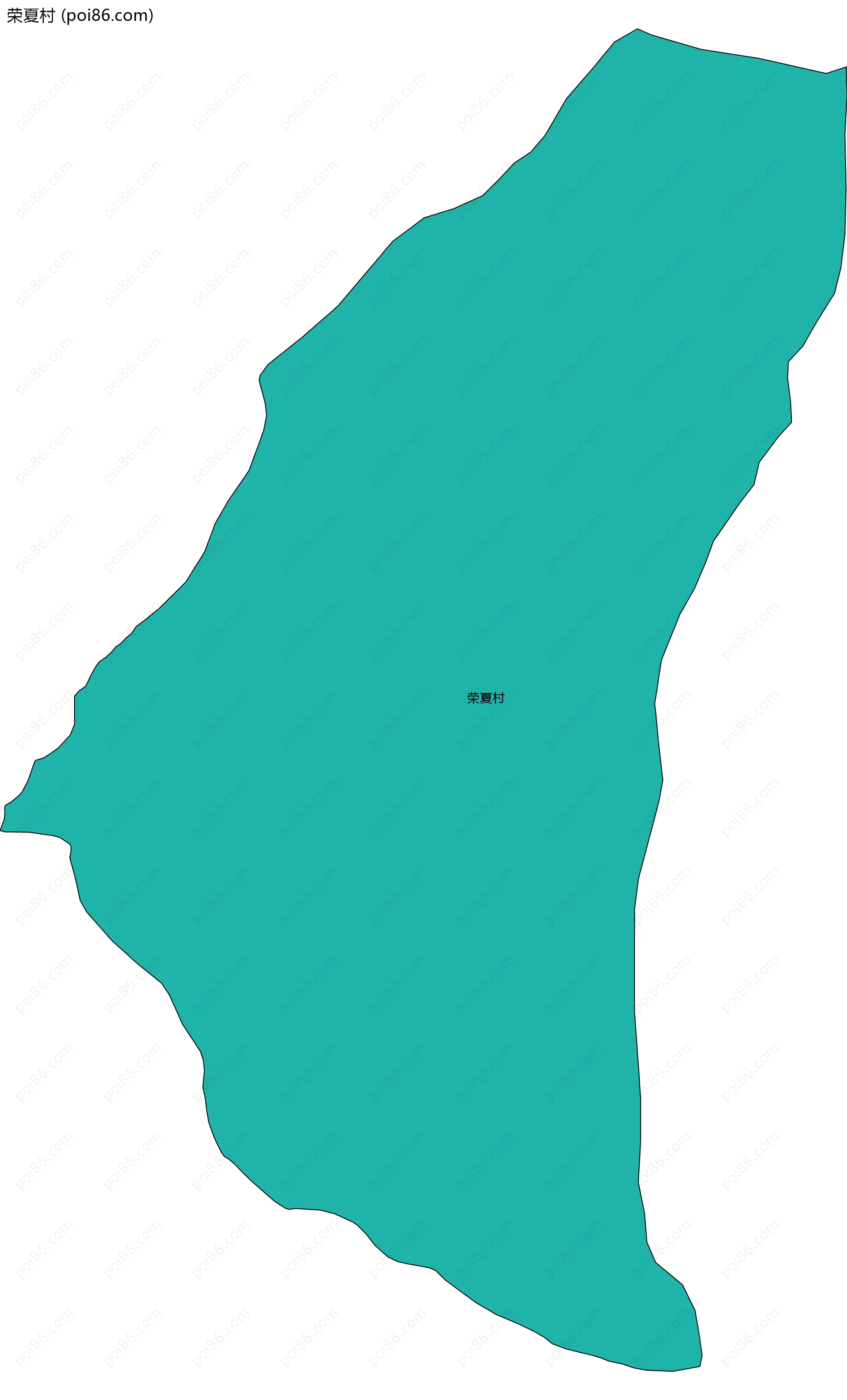 荣夏村边界地图